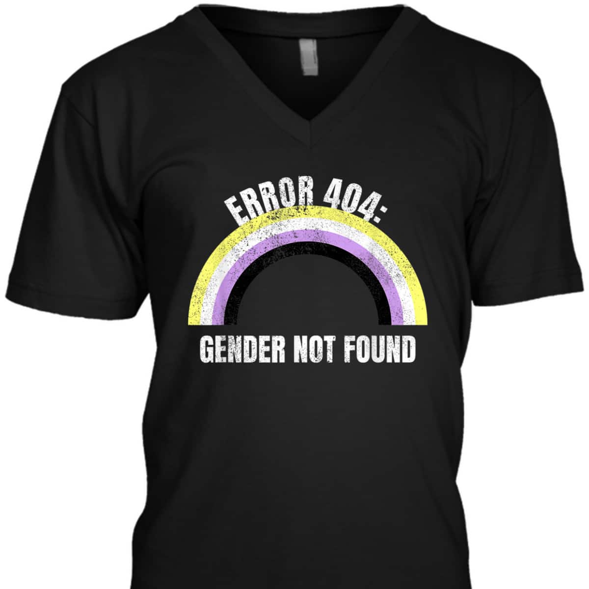 Error 404 Gender Not Found Nonbinary Flag Non Binary Pride T-Shirt Error 404 Gender Not Found Nonbinary Flag Non Binary Pride T-Shirt