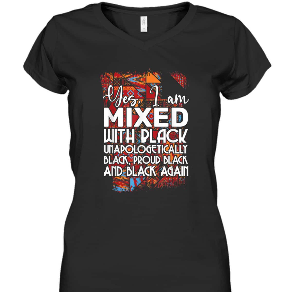 Yes I Am Mixed With Black Proud Black Lives Matter Equality T-Shirt