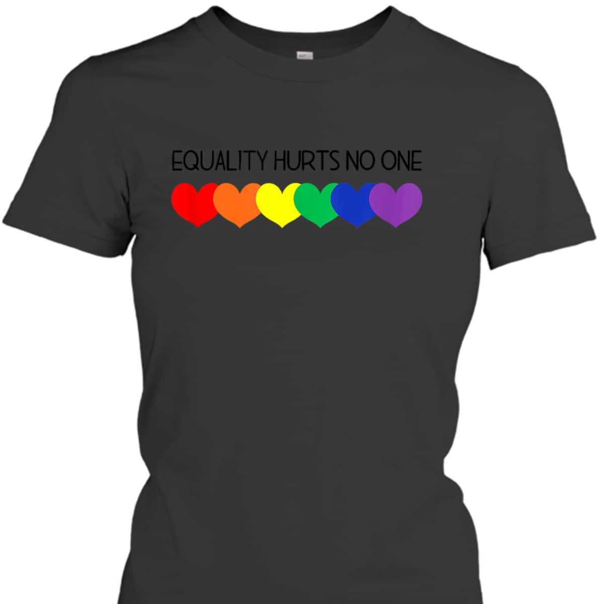 Equality Hurts No One Social Justice Equality LGBT Q Ally T-Shirt