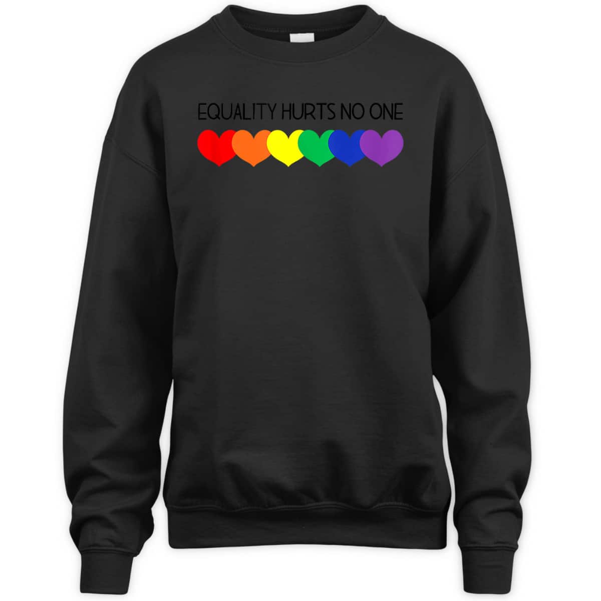 Equality Hurts No One Social Justice Equality LGBT Q Ally T-Shirt Equality Hurts No One Social Justice Equality LGBT Q Ally T-Shirt