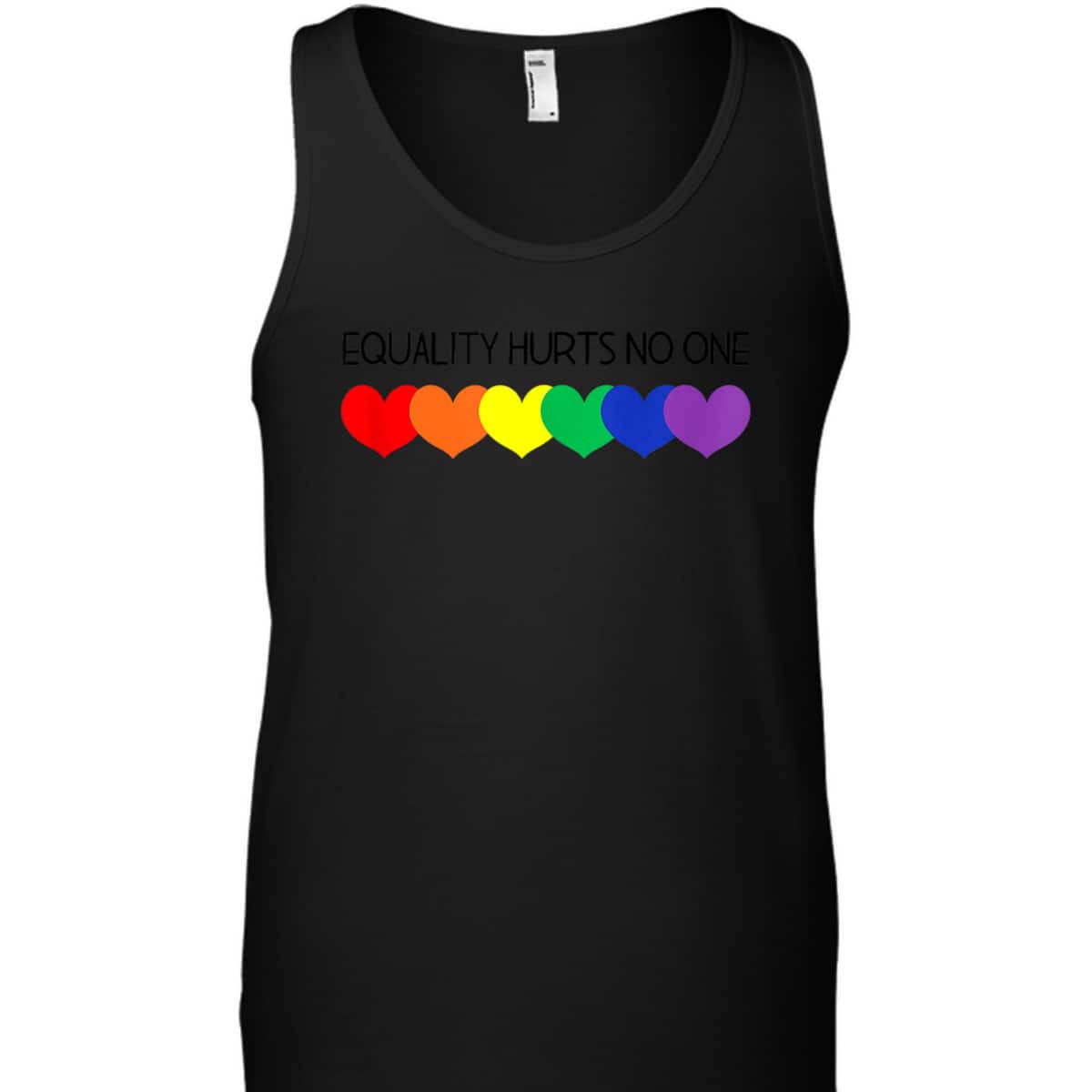 Equality Hurts No One Social Justice Equality LGBT Q Ally T-Shirt