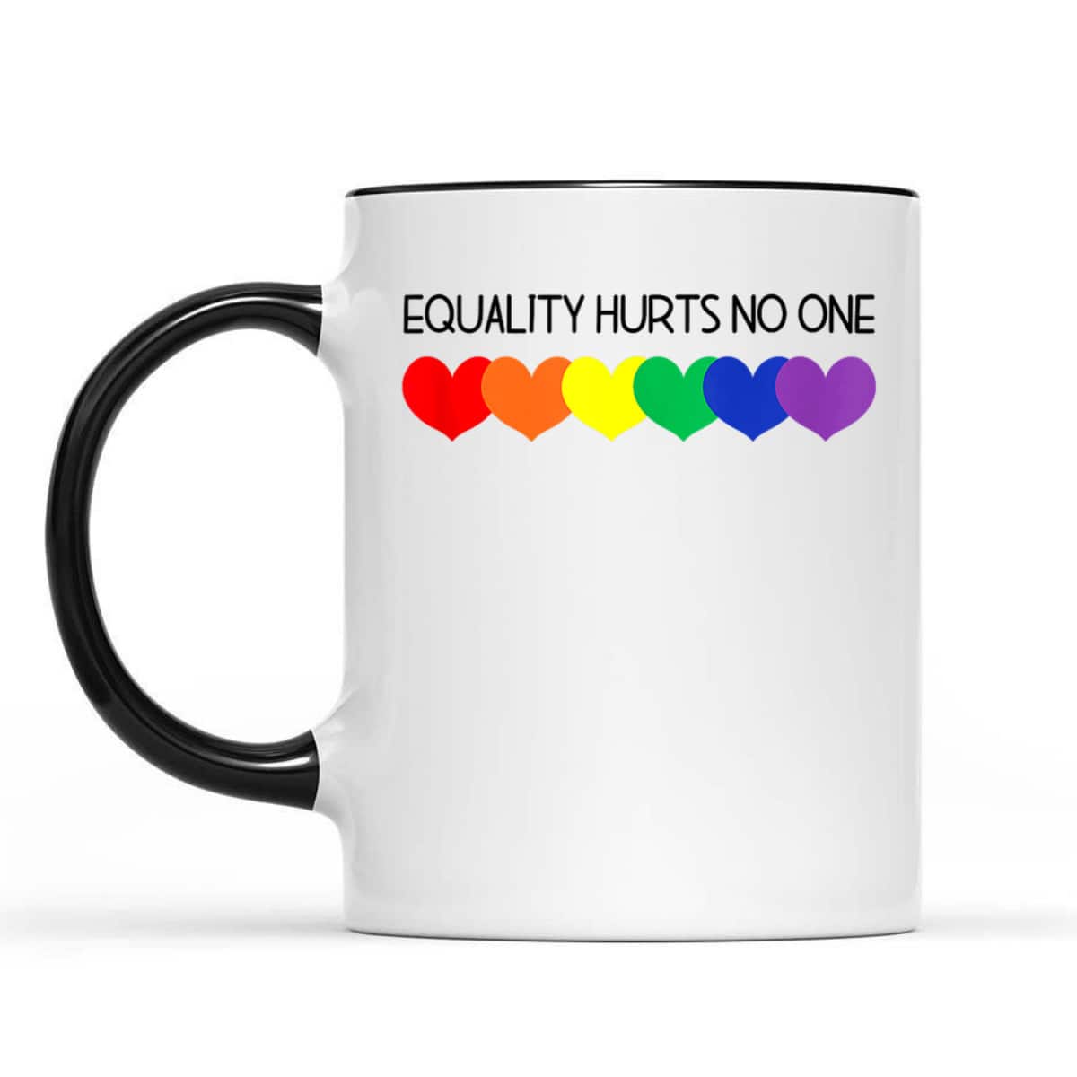 Equality Hurts No One Social Justice Equality LGBT Q Ally T-Shirt Equality Hurts No One Social Justice Equality LGBT Q Ally T-Shirt