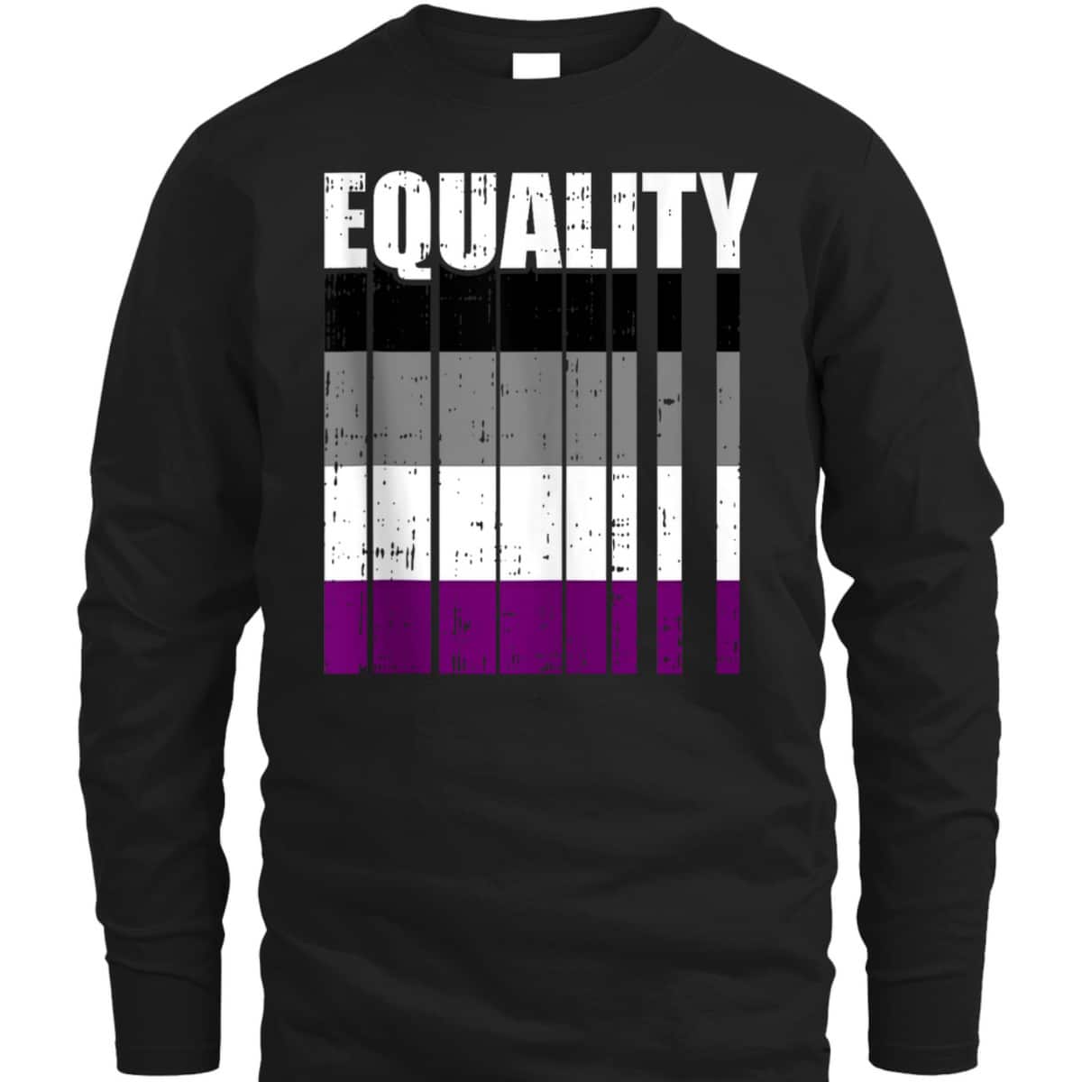 LGBT-Q Equality Asexual Pride LGBT-Q Ally Rainbow Flag T-Shirt
