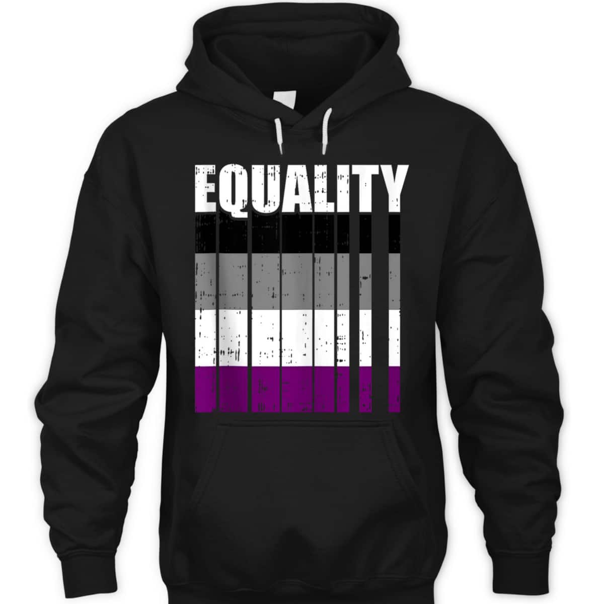 LGBT-Q Equality Asexual Pride LGBT-Q Ally Rainbow Flag T-Shirt LGBT-Q Equality Asexual Pride LGBT-Q Ally Rainbow Flag T-Shirt