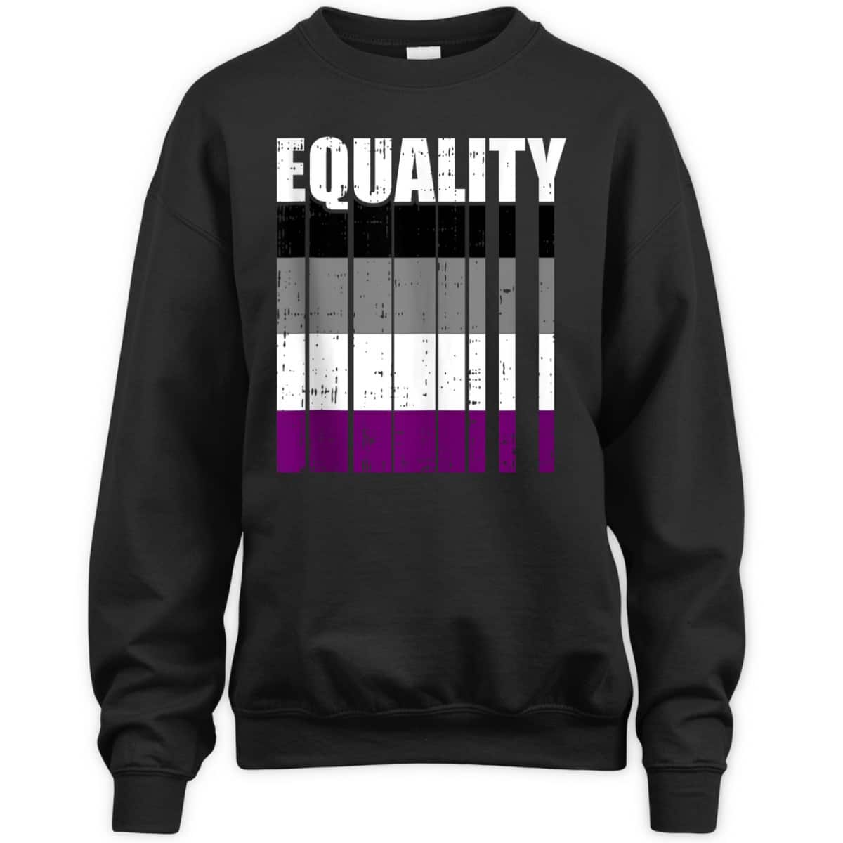 LGBT-Q Equality Asexual Pride LGBT-Q Ally Rainbow Flag T-Shirt LGBT-Q Equality Asexual Pride LGBT-Q Ally Rainbow Flag T-Shirt