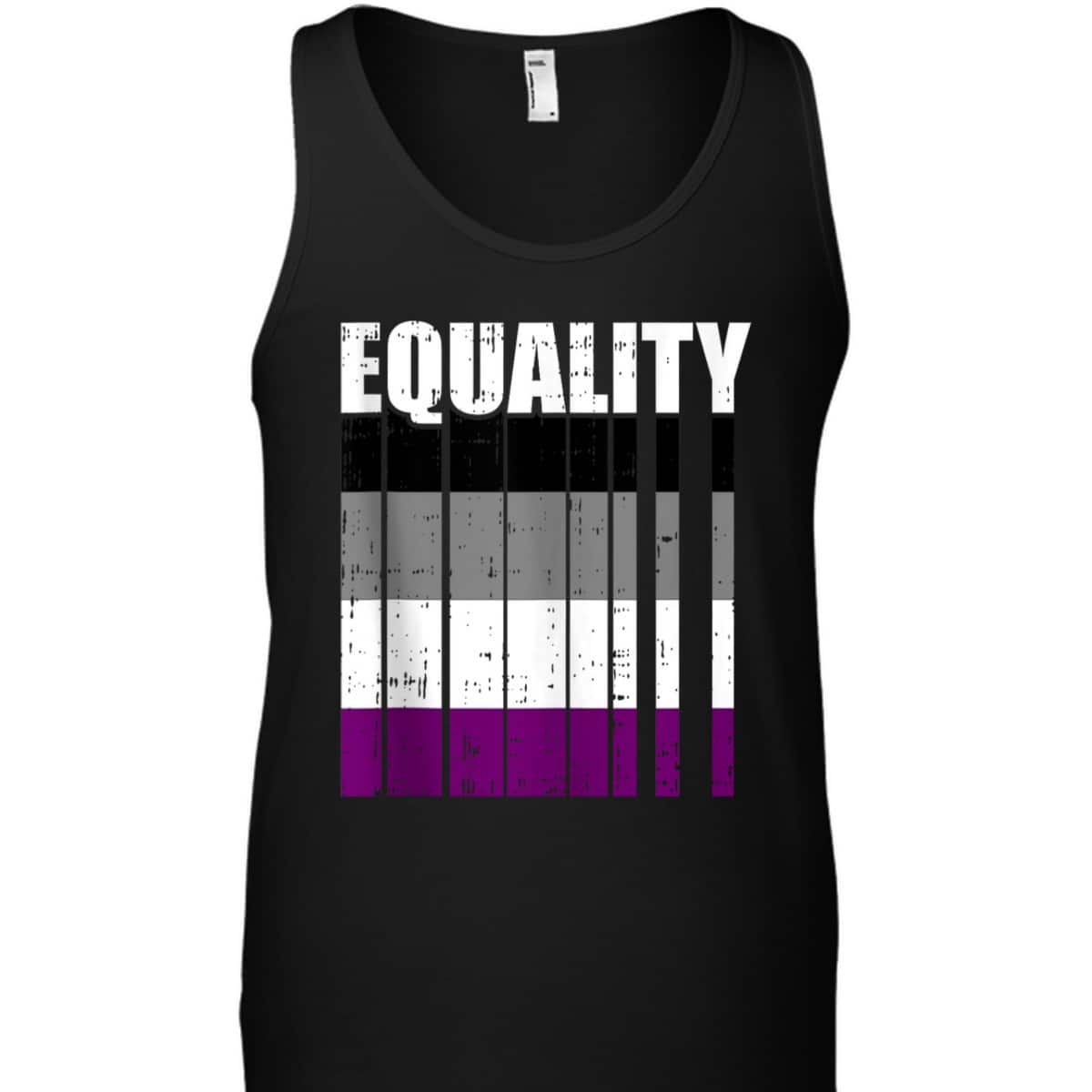 LGBT-Q Equality Asexual Pride LGBT-Q Ally Rainbow Flag T-Shirt
