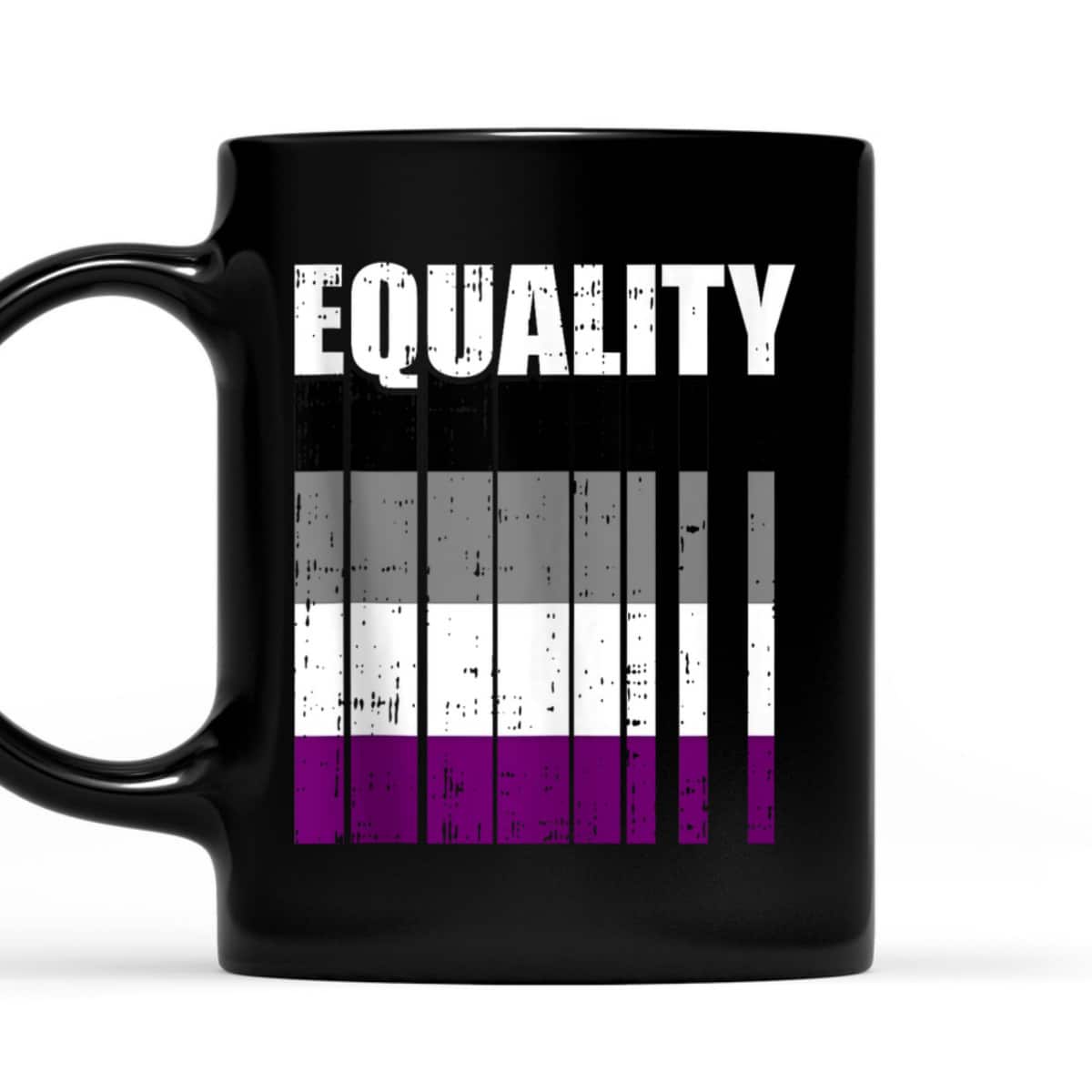 LGBT-Q Equality Asexual Pride LGBT-Q Ally Rainbow Flag T-Shirt