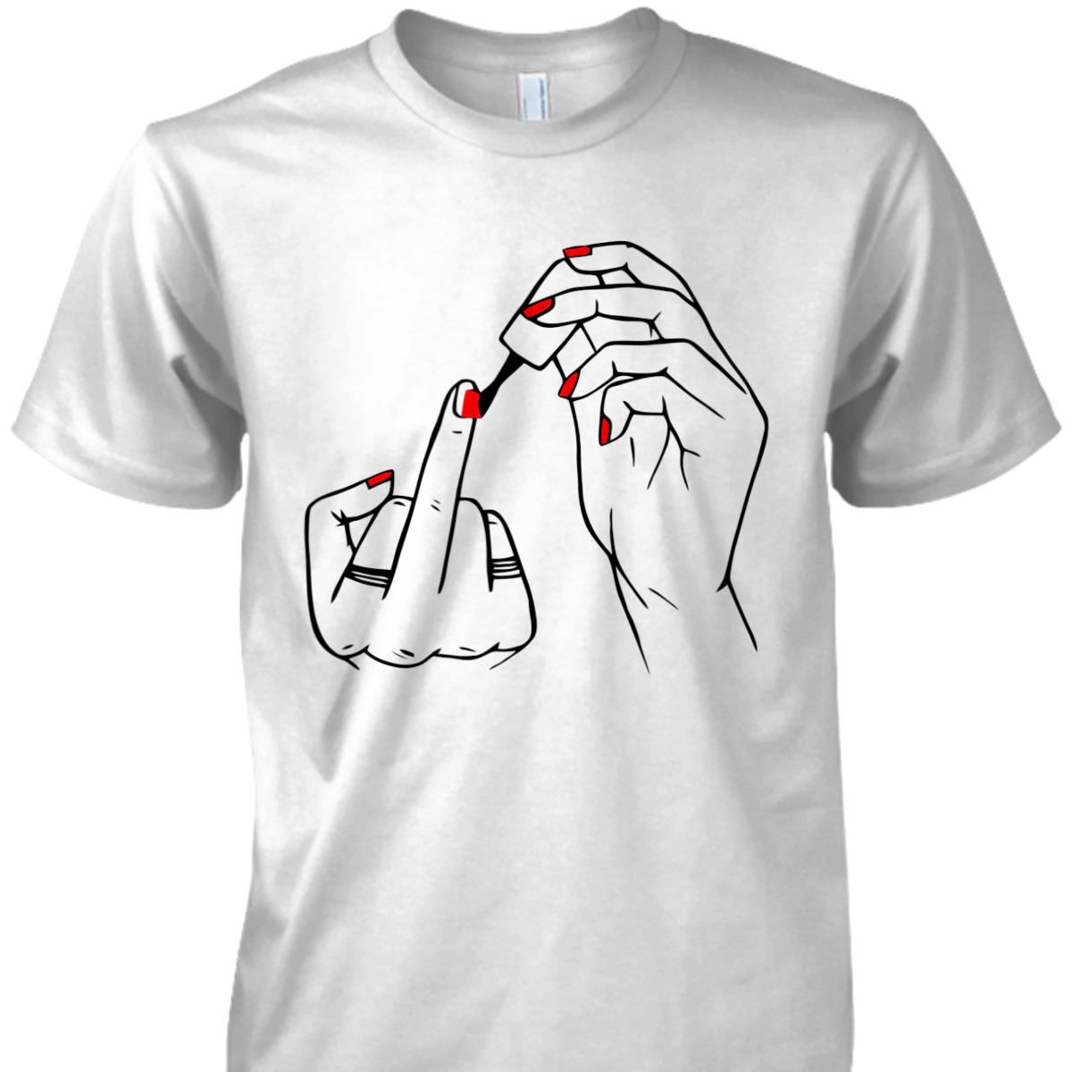 Women Hand Red Nail Polish Equality Equal Rights Feminism T-Shirt Women Hand Red Nail Polish Equality Equal Rights Feminism T-Shirt