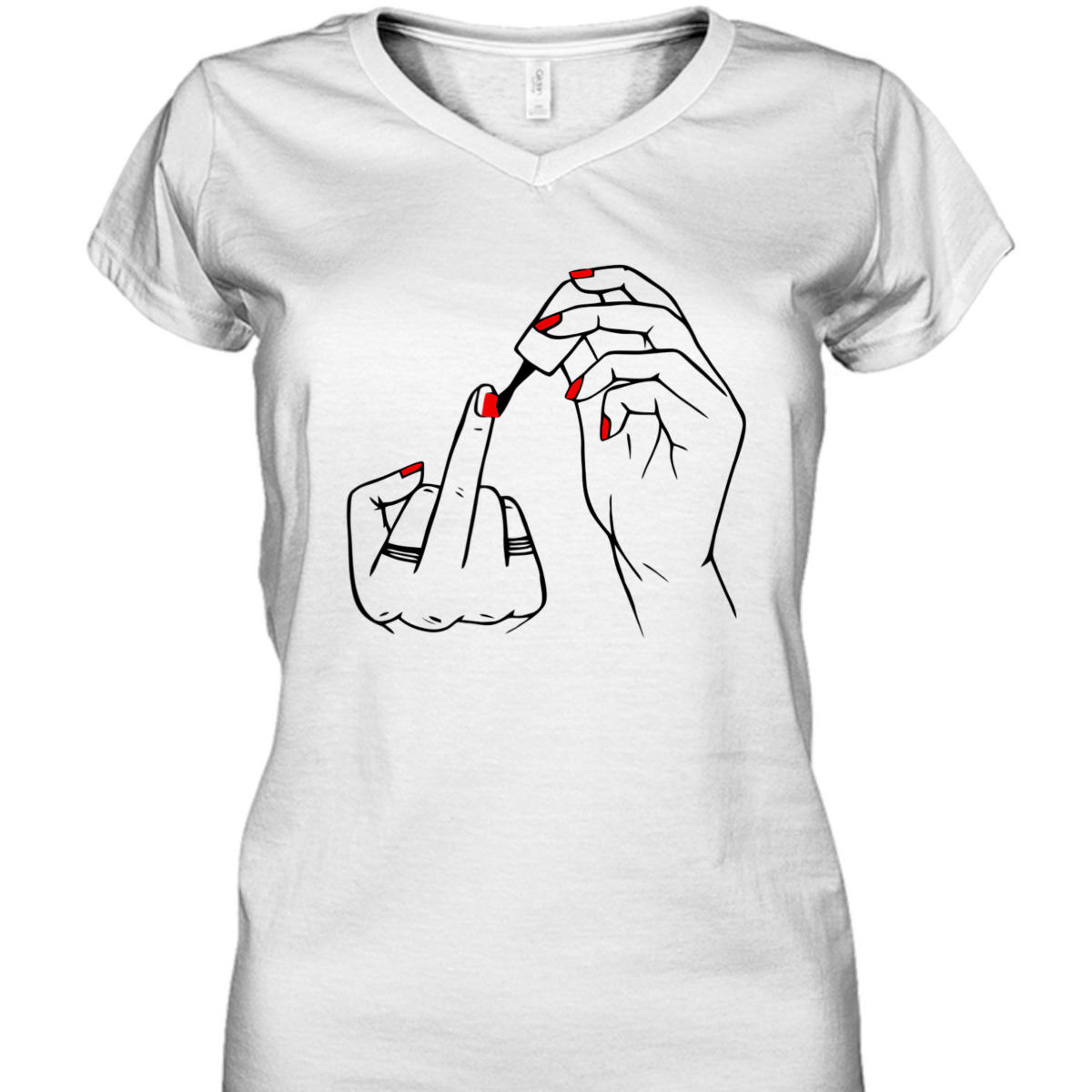 Women Hand Red Nail Polish Equality Equal Rights Feminism T-Shirt Women Hand Red Nail Polish Equality Equal Rights Feminism T-Shirt