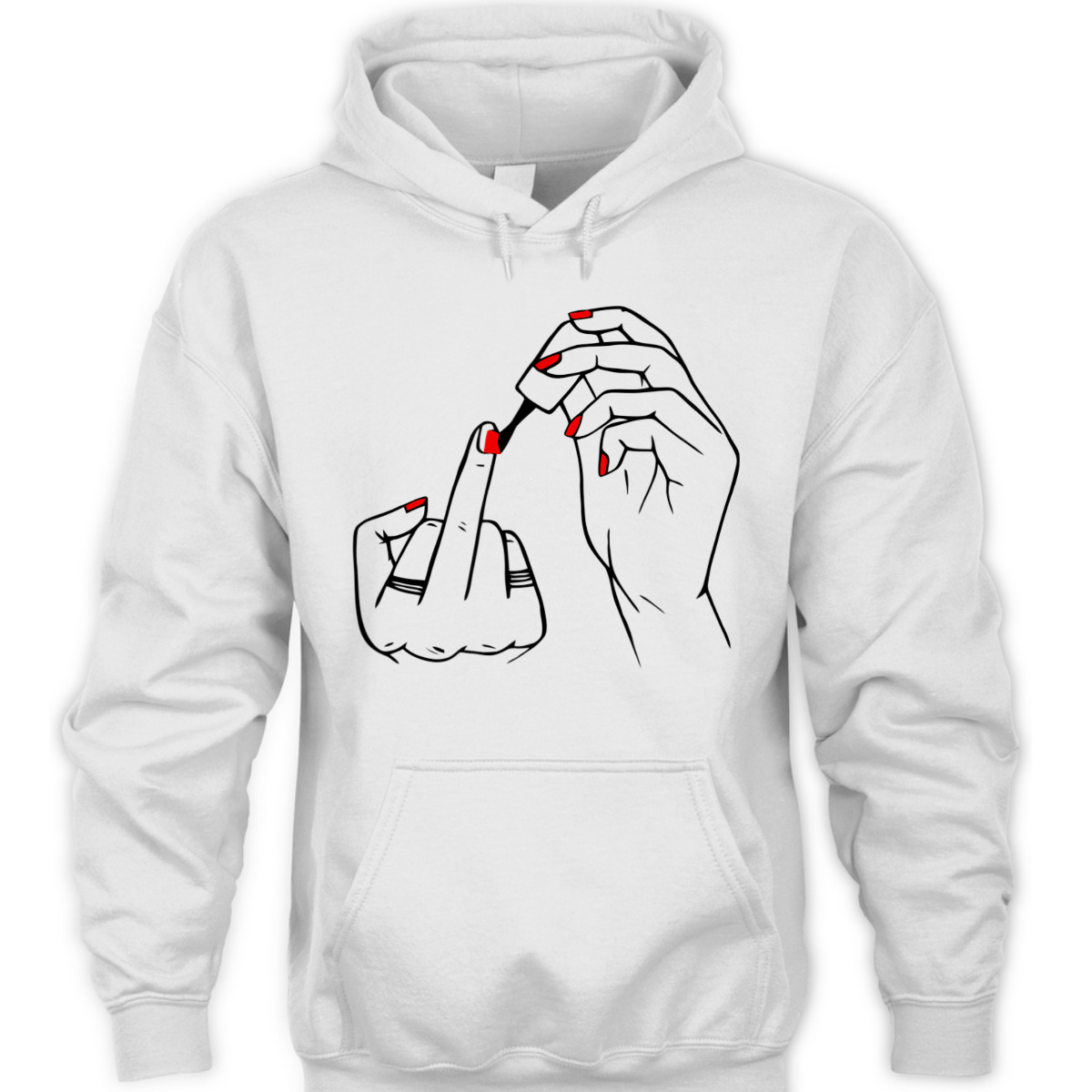 Women Hand Red Nail Polish Equality Equal Rights Feminism T-Shirt