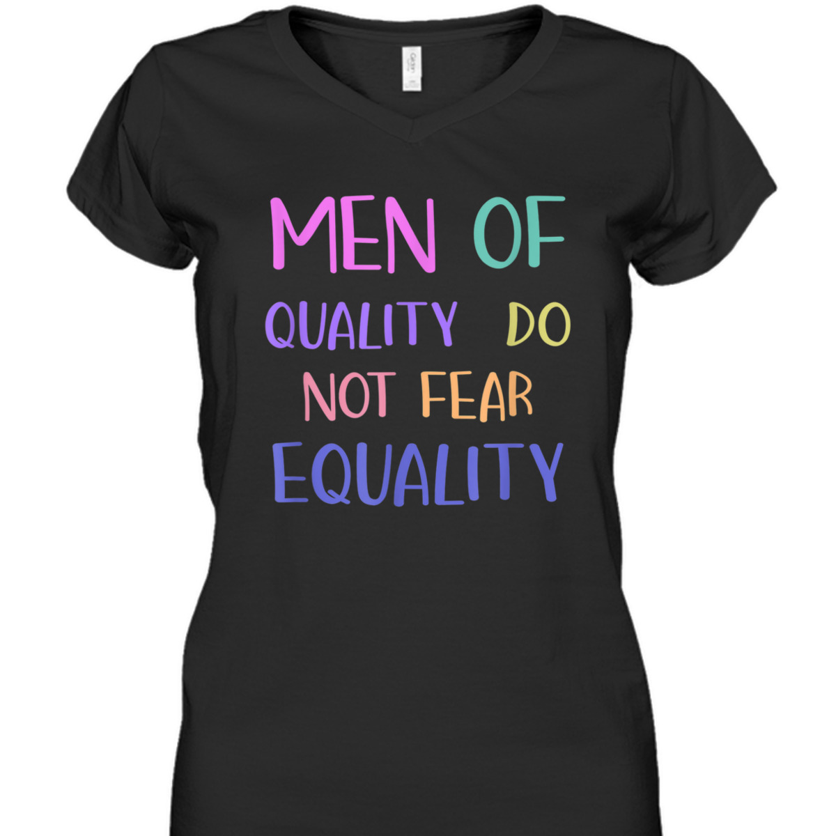 Men Of Quality Do Not Fear Equality Feminist Novelty T-Shirt