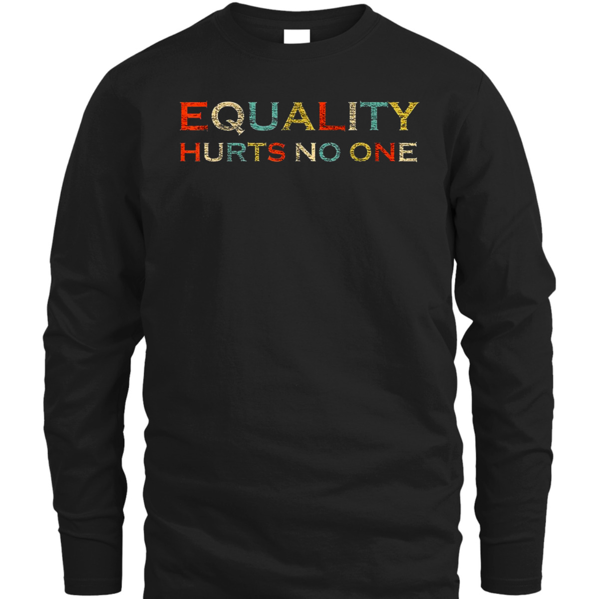 Equality Hurts No One LGBT Gay Les Pride Retro Vintage T-Shirt