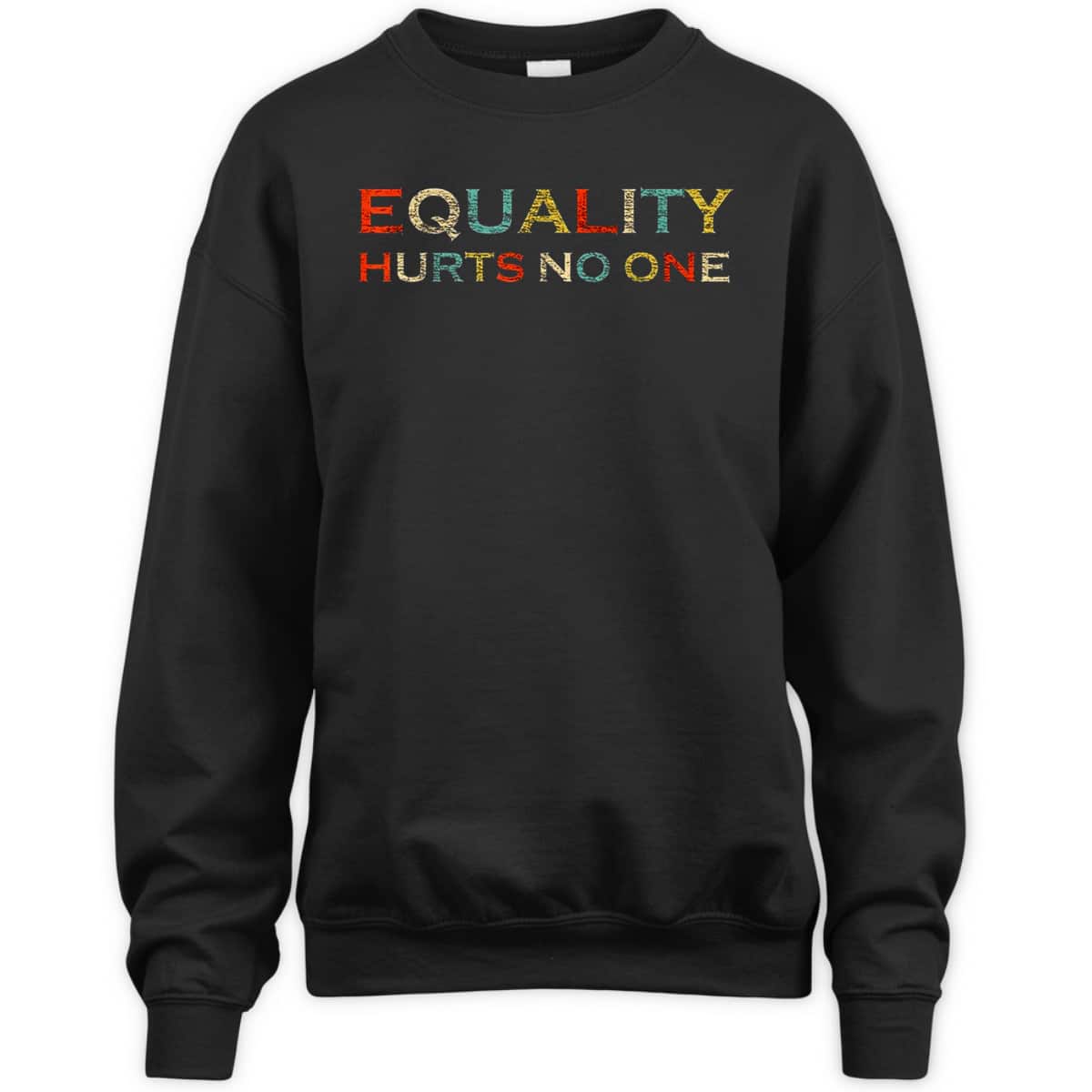 Equality Hurts No One LGBT Gay Les Pride Retro Vintage T-Shirt