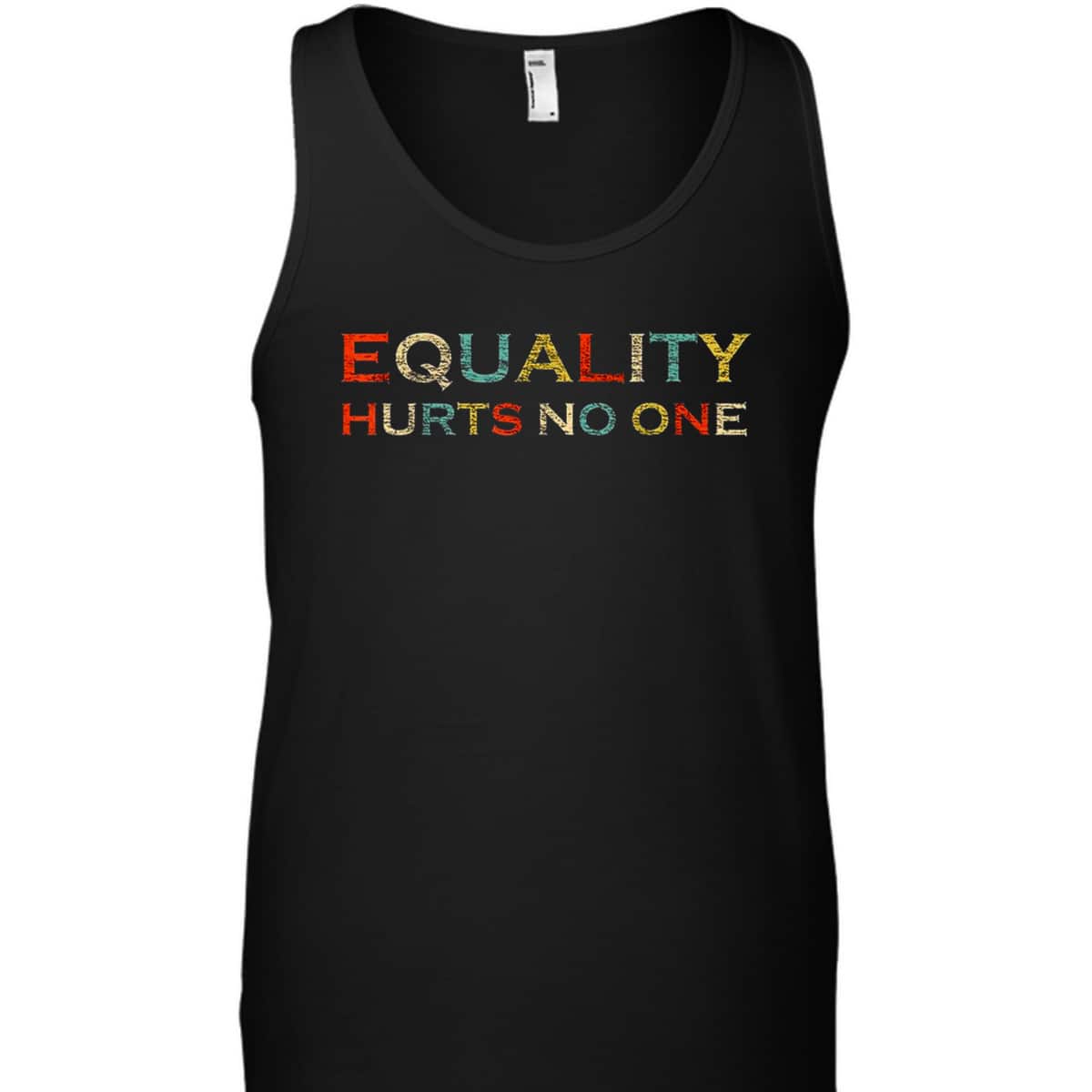 Equality Hurts No One LGBT Gay Les Pride Retro Vintage T-Shirt