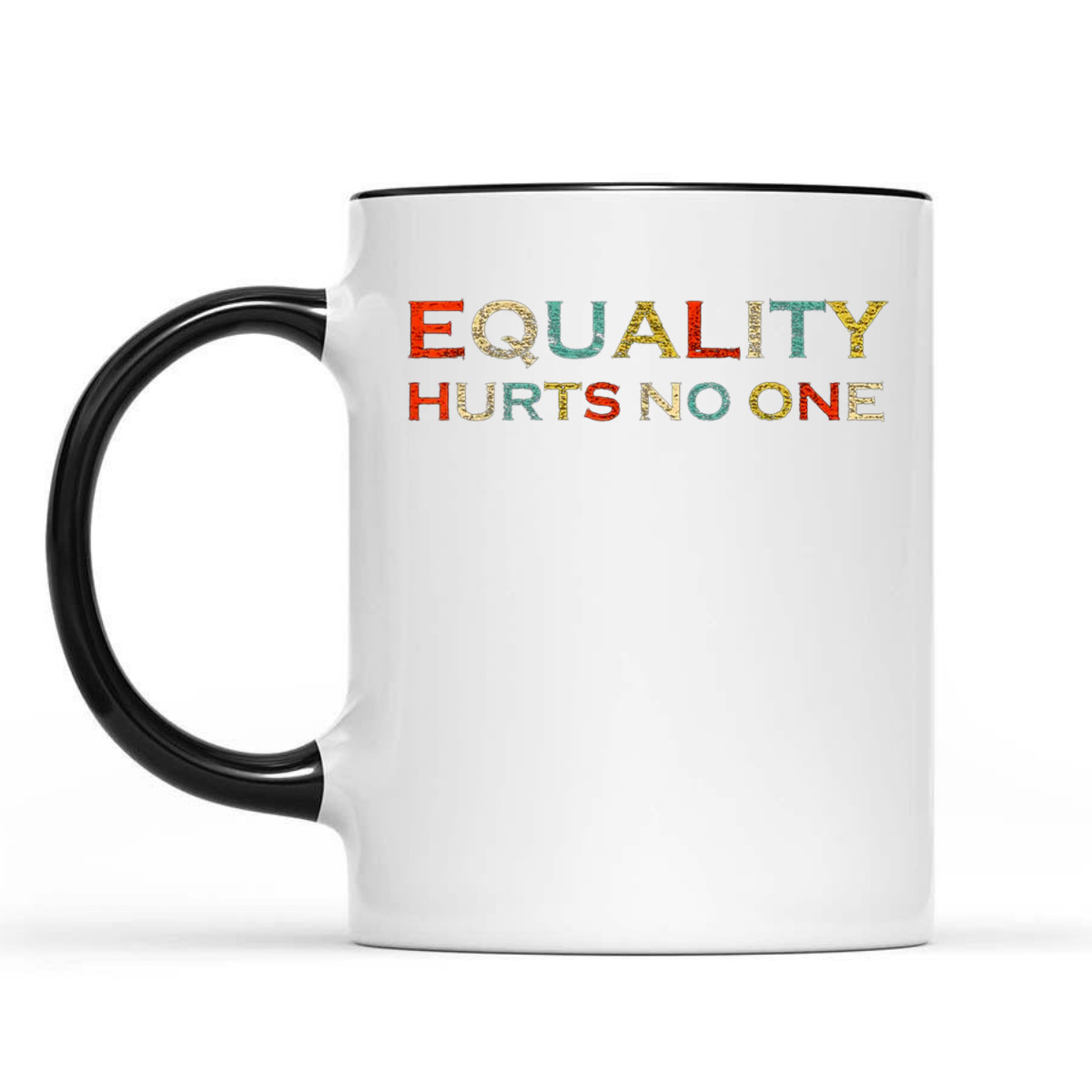 Equality Hurts No One LGBT Gay Les Pride Retro Vintage T-Shirt
