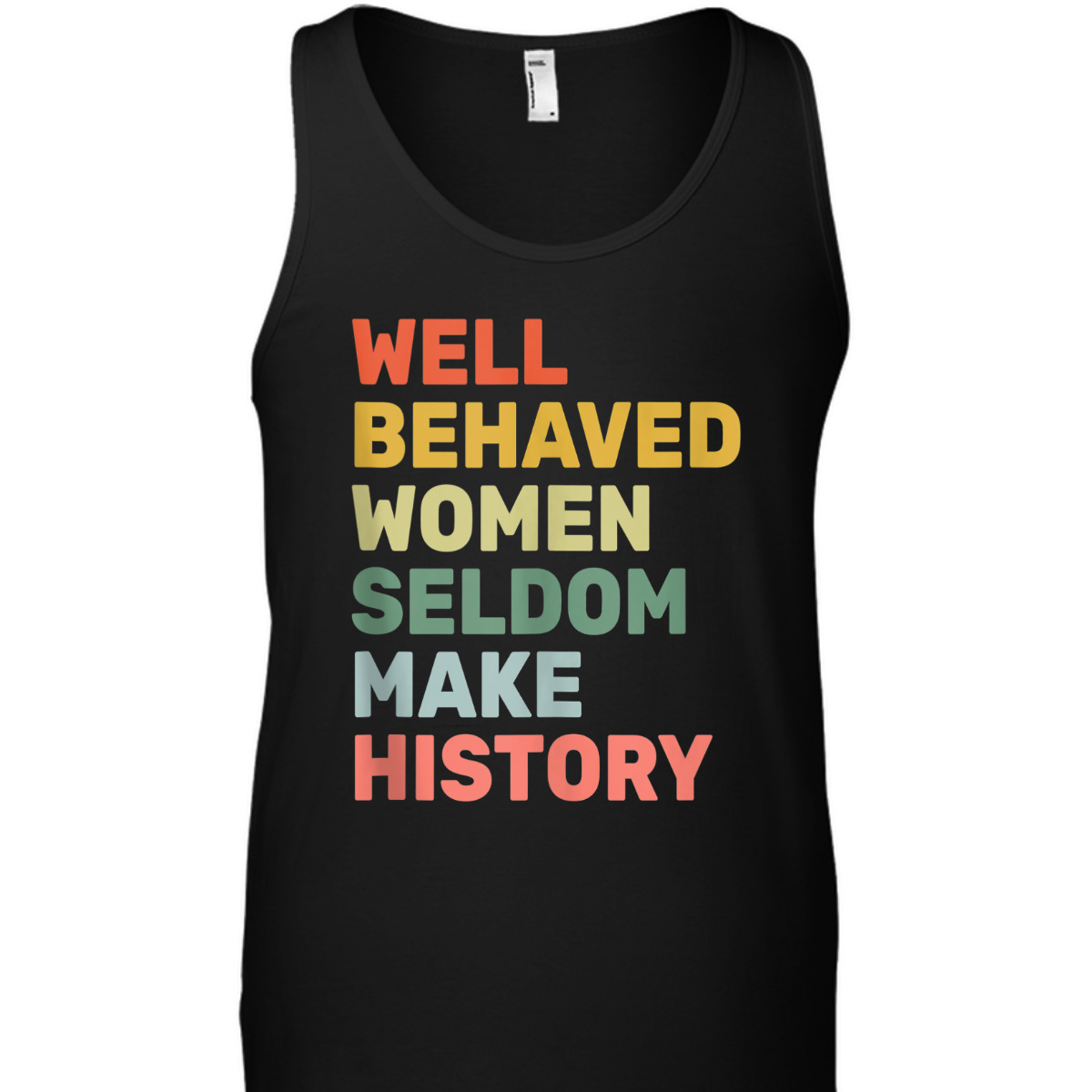 Women - Well Behaved Women Seldom Make History - Feminism - T-Shirt