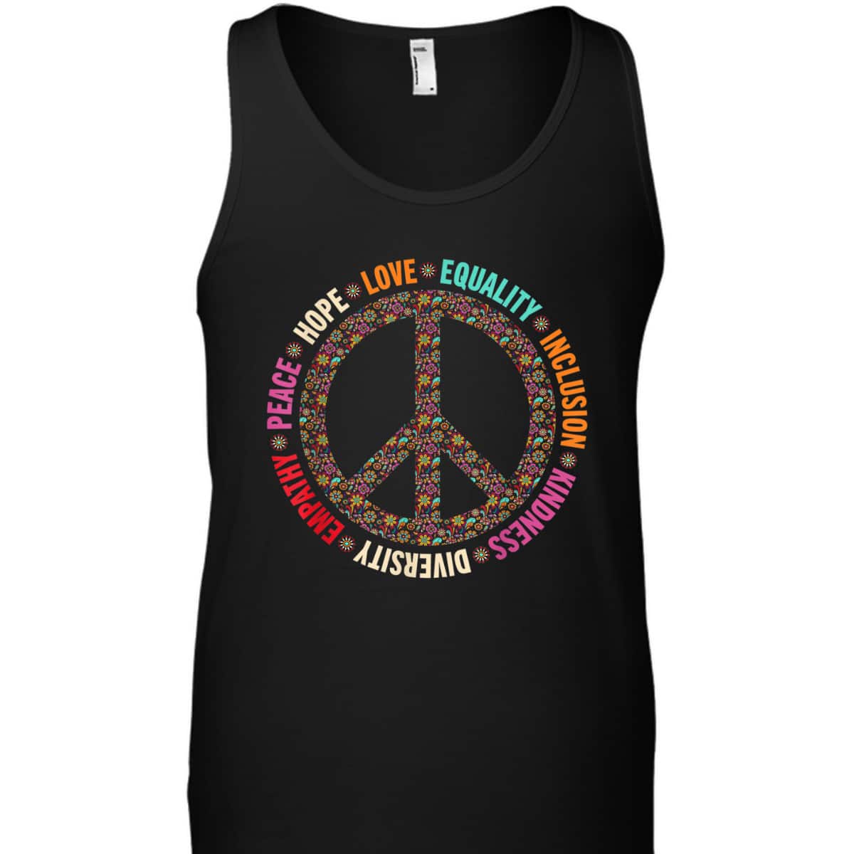 Retro Equality Kindness Diversity Peace Love Hope Inclusion T-Shirt
