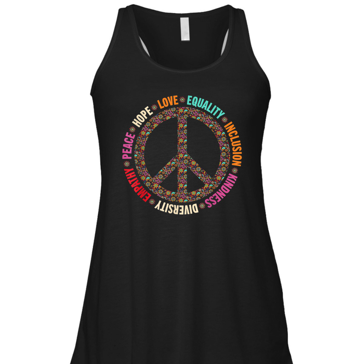 Retro Equality Kindness Diversity Peace Love Hope Inclusion T-Shirt