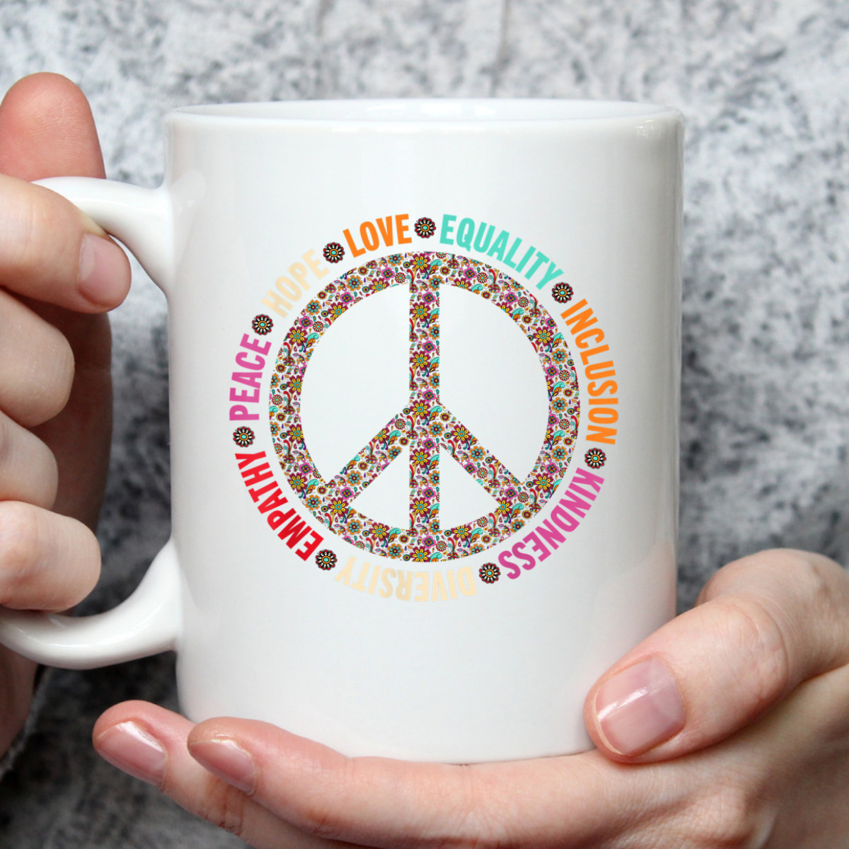 Retro Equality Kindness Diversity Peace Love Hope Inclusion T-Shirt