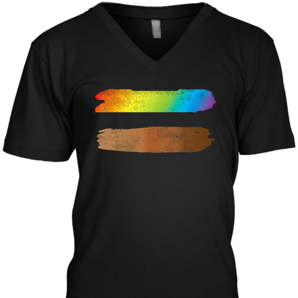 Rainbow Black Pride Equal Sign Gay Rights Equality LGBT Gift T-Shirt