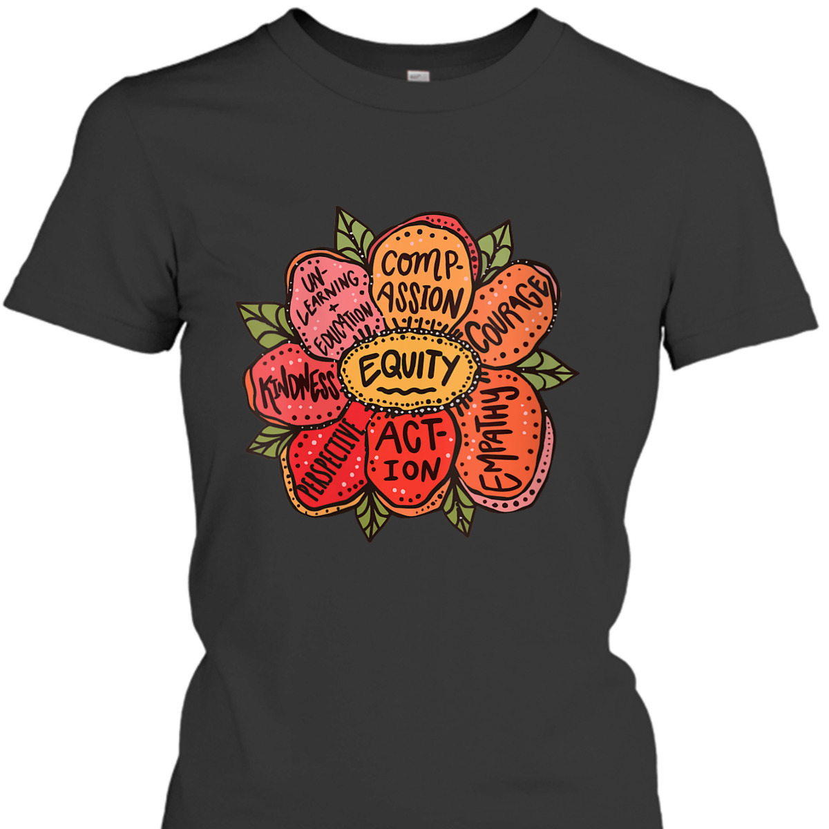Womens Equality Inclusion Diversity Equity Love Never Fails Teacher T-Shirt