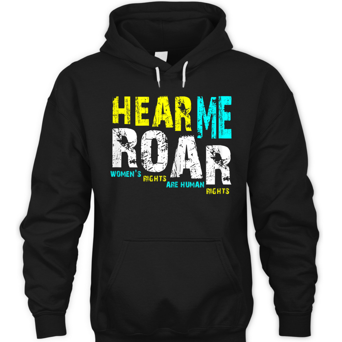Womens Hear Me Roar I Am Women Feminist Gift T-Shirt