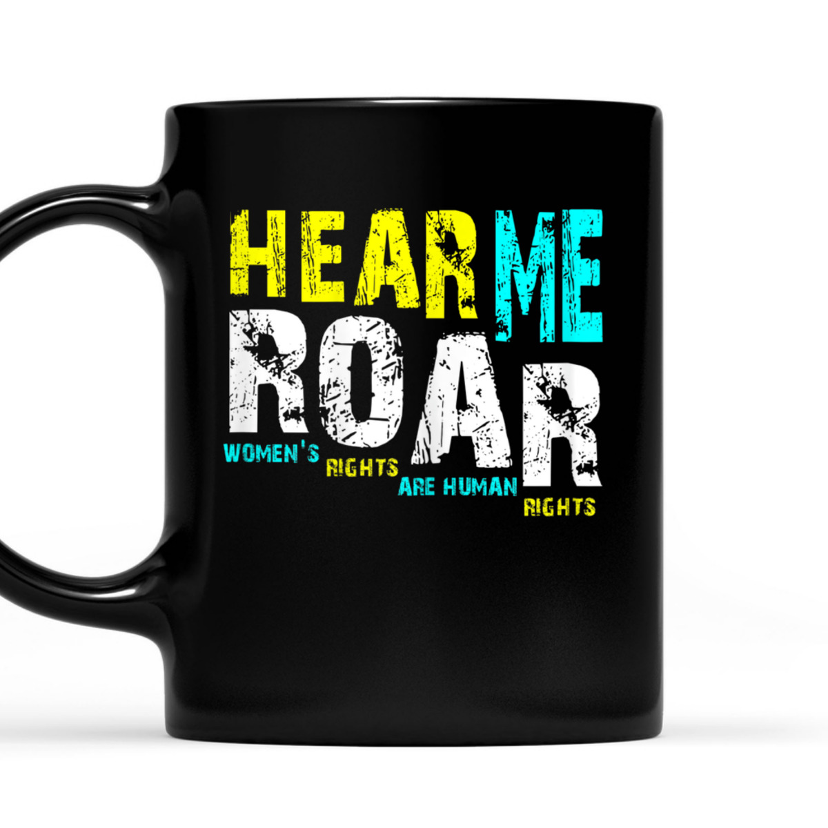 Womens Hear Me Roar I Am Women Feminist Gift T-Shirt