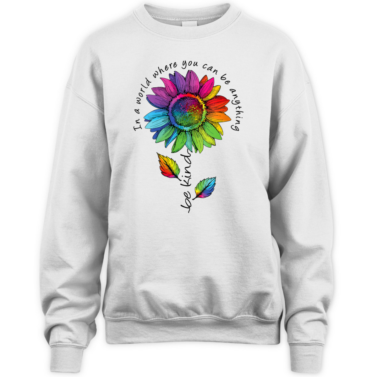Womens LGBTQ Rainbow Sunflower World Flower Pride Be Equality Kind T-Shirt Womens LGBTQ Rainbow Sunflower World Flower Pride Be Equality Kind T-Shirt