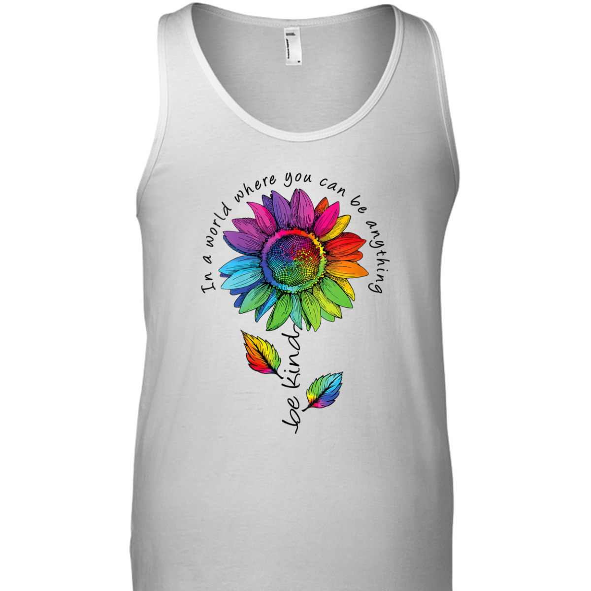 Womens LGBTQ Rainbow Sunflower World Flower Pride Be Equality Kind T-Shirt Womens LGBTQ Rainbow Sunflower World Flower Pride Be Equality Kind T-Shirt