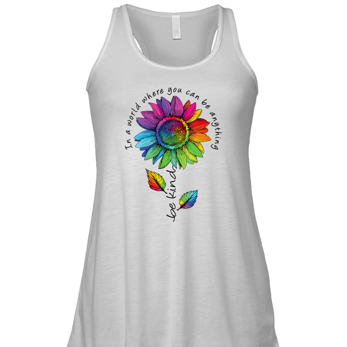 Womens LGBTQ Rainbow Sunflower World Flower Pride Be Equality Kind T-Shirt Womens LGBTQ Rainbow Sunflower World Flower Pride Be Equality Kind T-Shirt