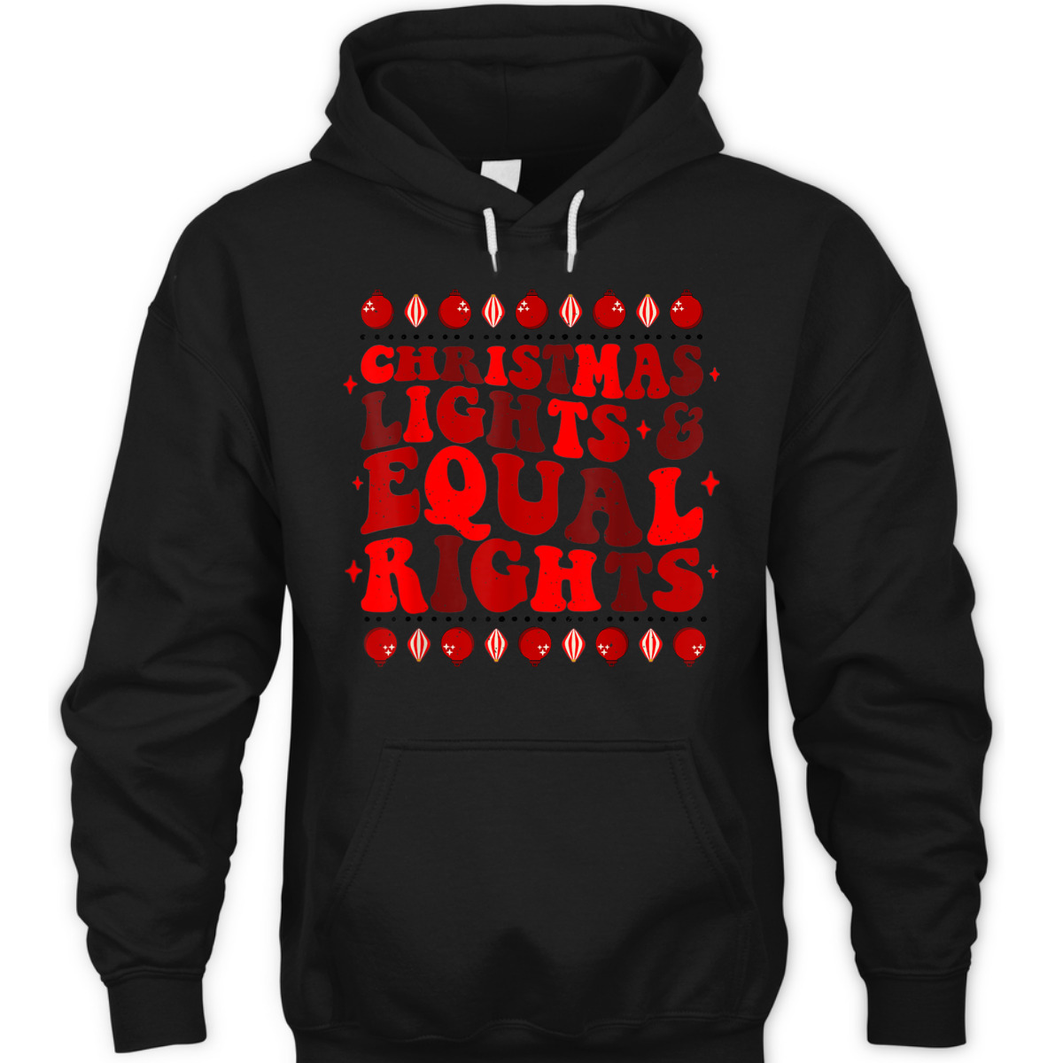 Christmas Lights & Equal Rights Feminist Pajama Pro-Choice T-Shirt