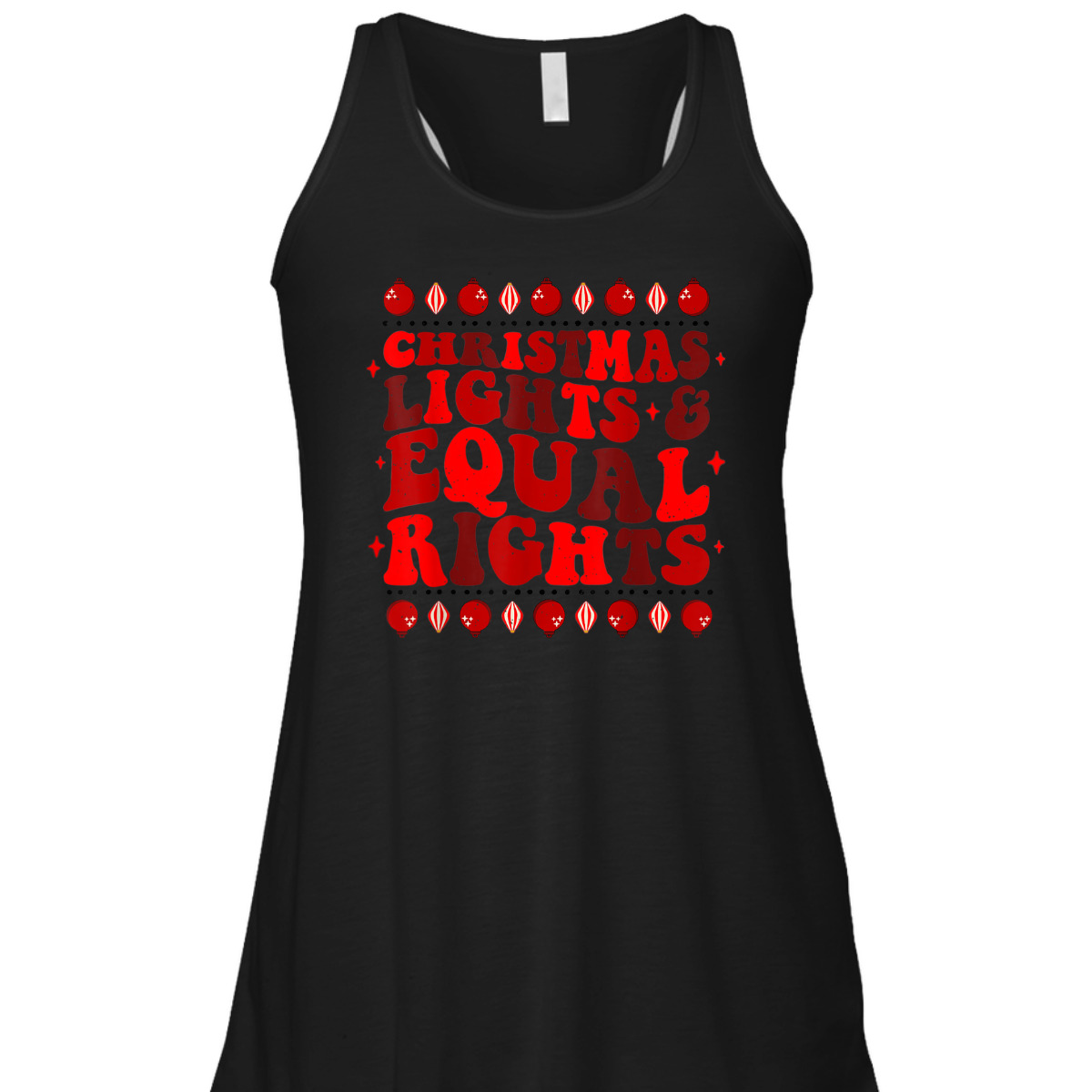 Christmas Lights & Equal Rights Feminist Pajama Pro-Choice T-Shirt