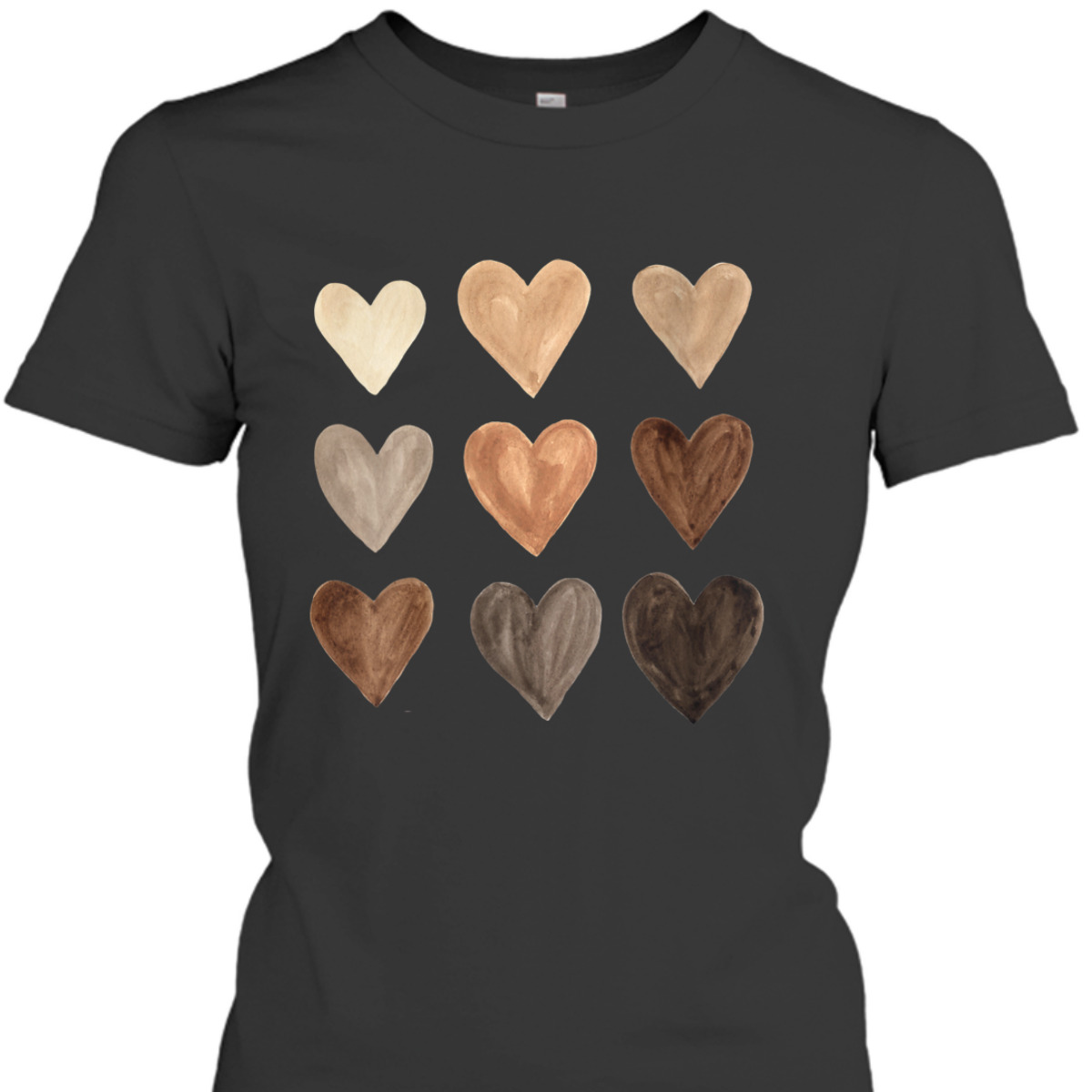 Womens Melanin Hearts Social Justice Equality Unity Protest T-Shirt Womens Melanin Hearts Social Justice Equality Unity Protest T-Shirt