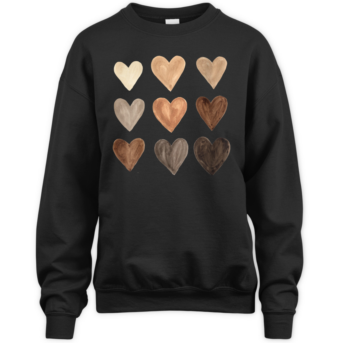 Womens Melanin Hearts Social Justice Equality Unity Protest T-Shirt