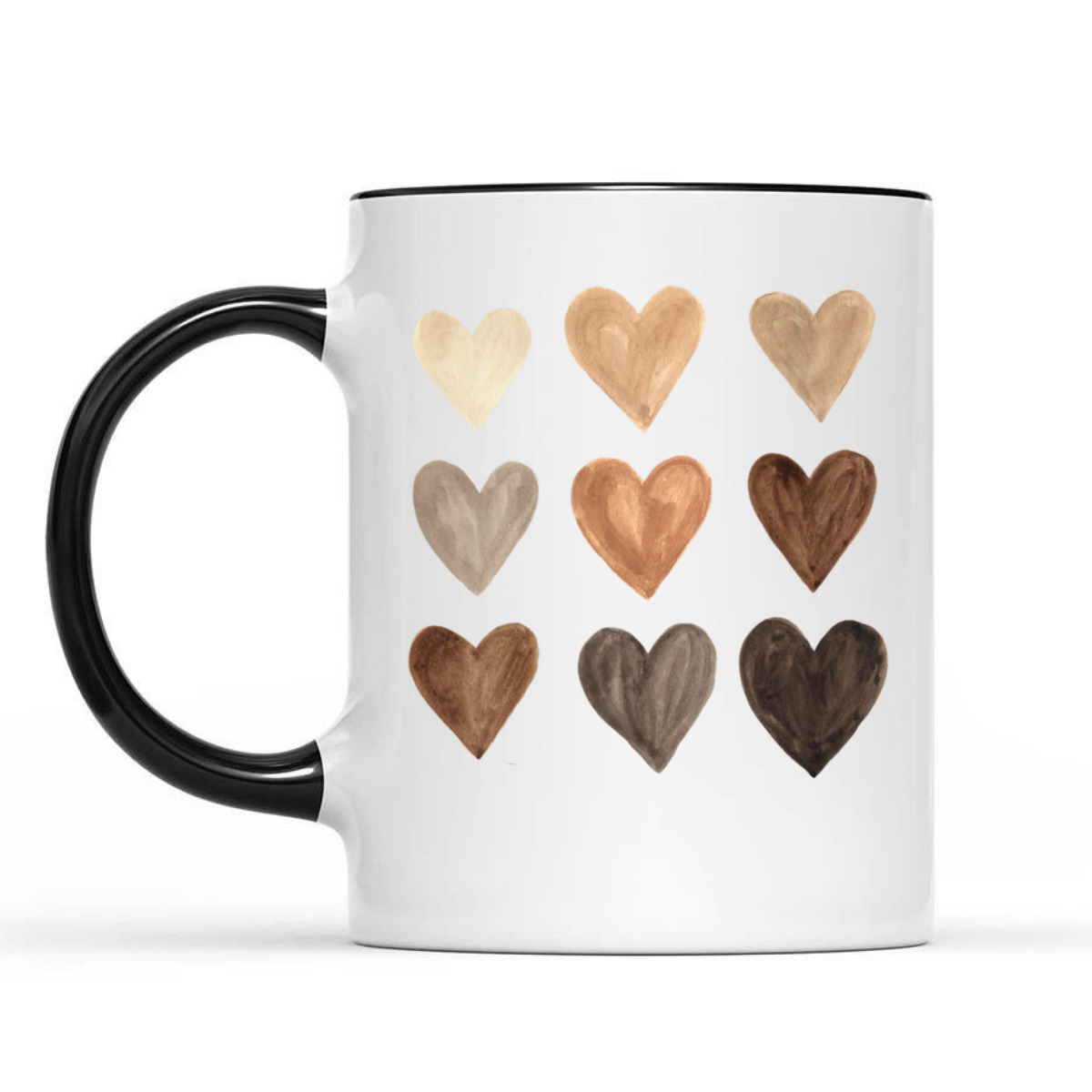 Womens Melanin Hearts Social Justice Equality Unity Protest T-Shirt