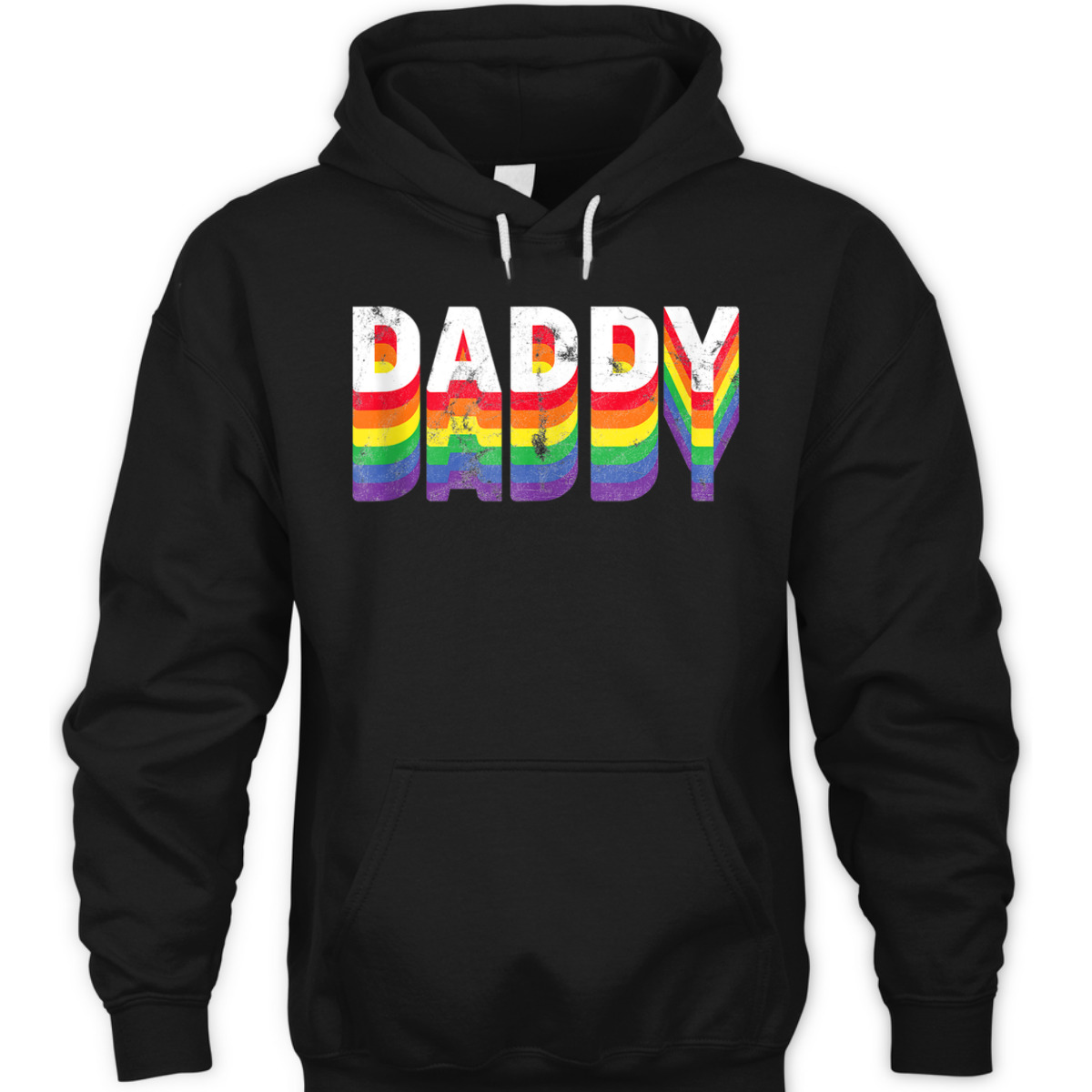 Daddy Gay Pride Retro Dad LGBT Rainbow Parade Equality Men T-Shirt