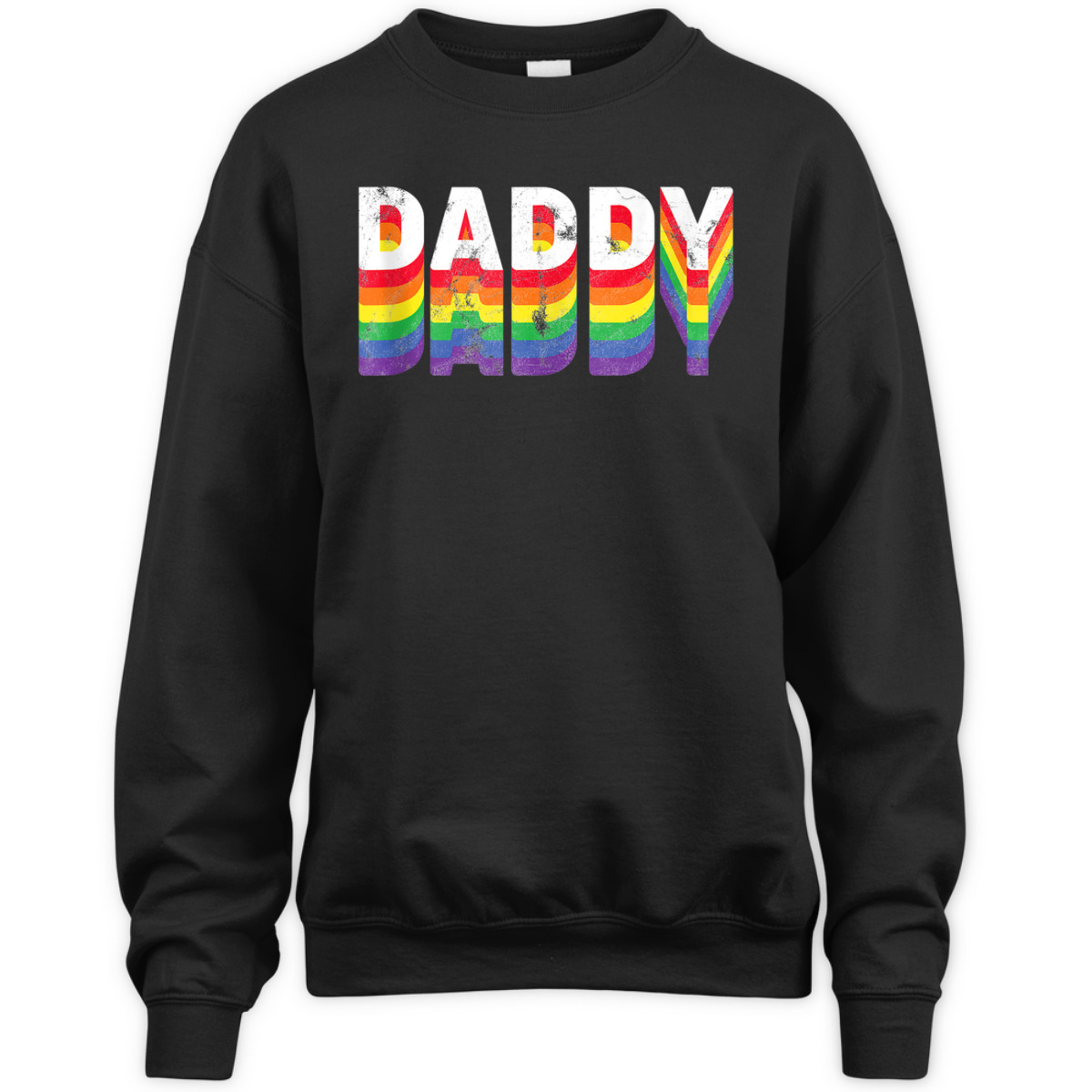 Daddy Gay Pride Retro Dad LGBT Rainbow Parade Equality Men T-Shirt