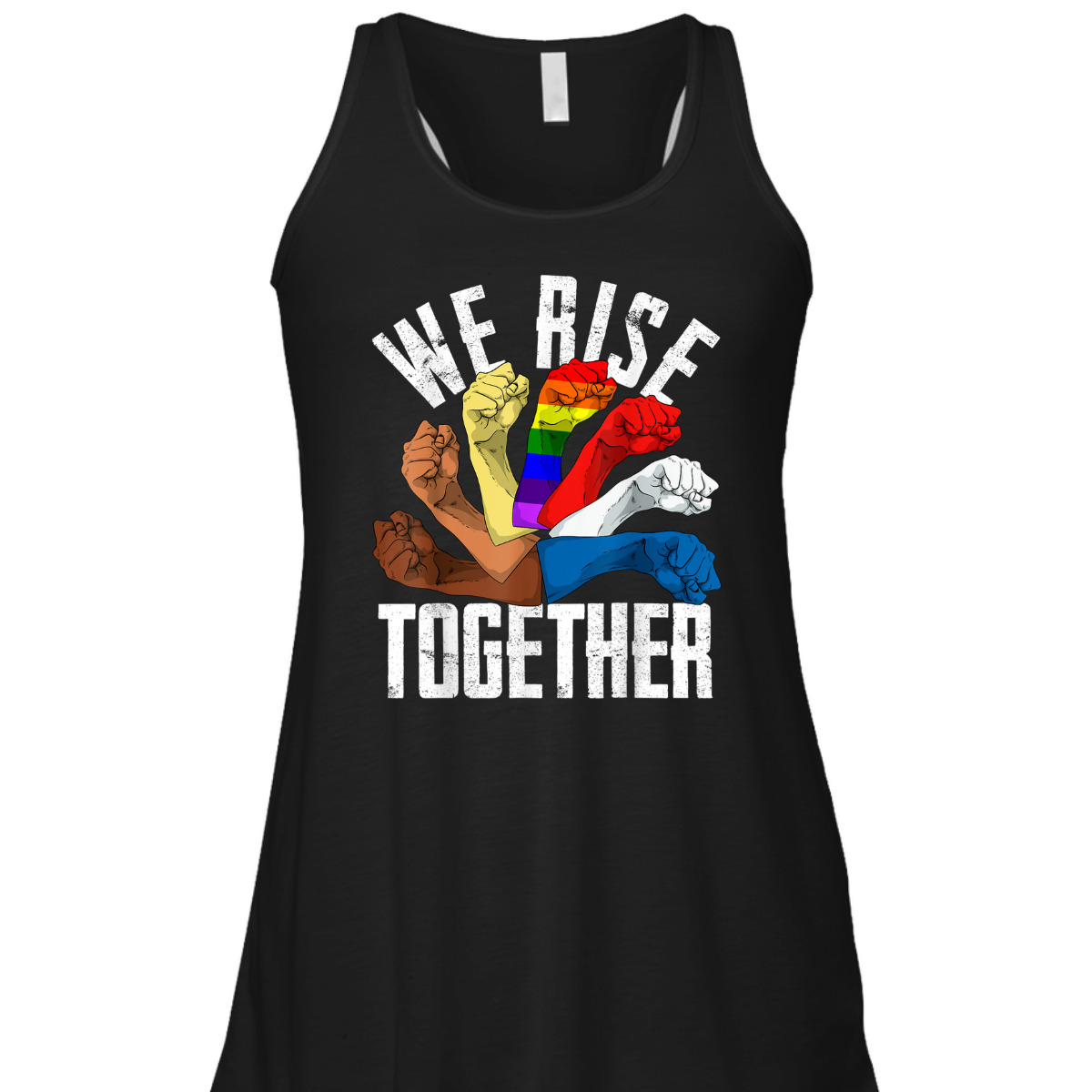 We Rise Together Equality & Social Justice Rights Unity Gift T-Shirt