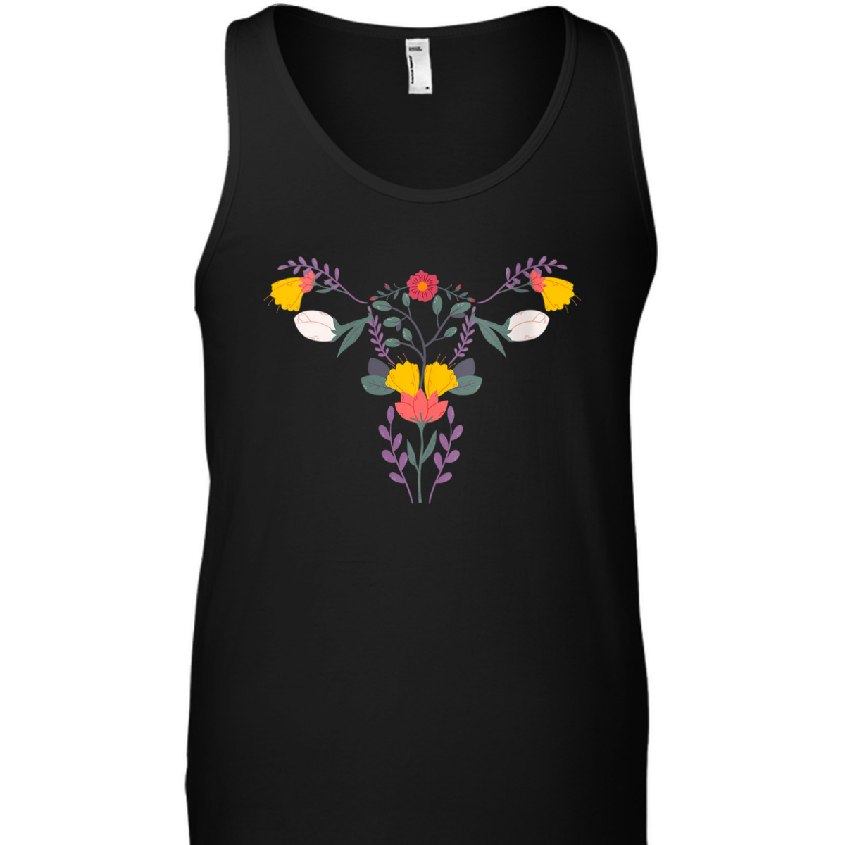Womens Floral Ovary Uterus Flower Vagina Rights Feminist T-Shirt