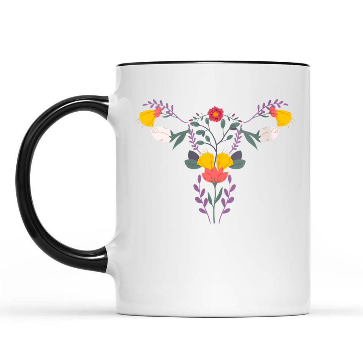 Womens Floral Ovary Uterus Flower Vagina Rights Feminist T-Shirt Womens Floral Ovary Uterus Flower Vagina Rights Feminist T-Shirt