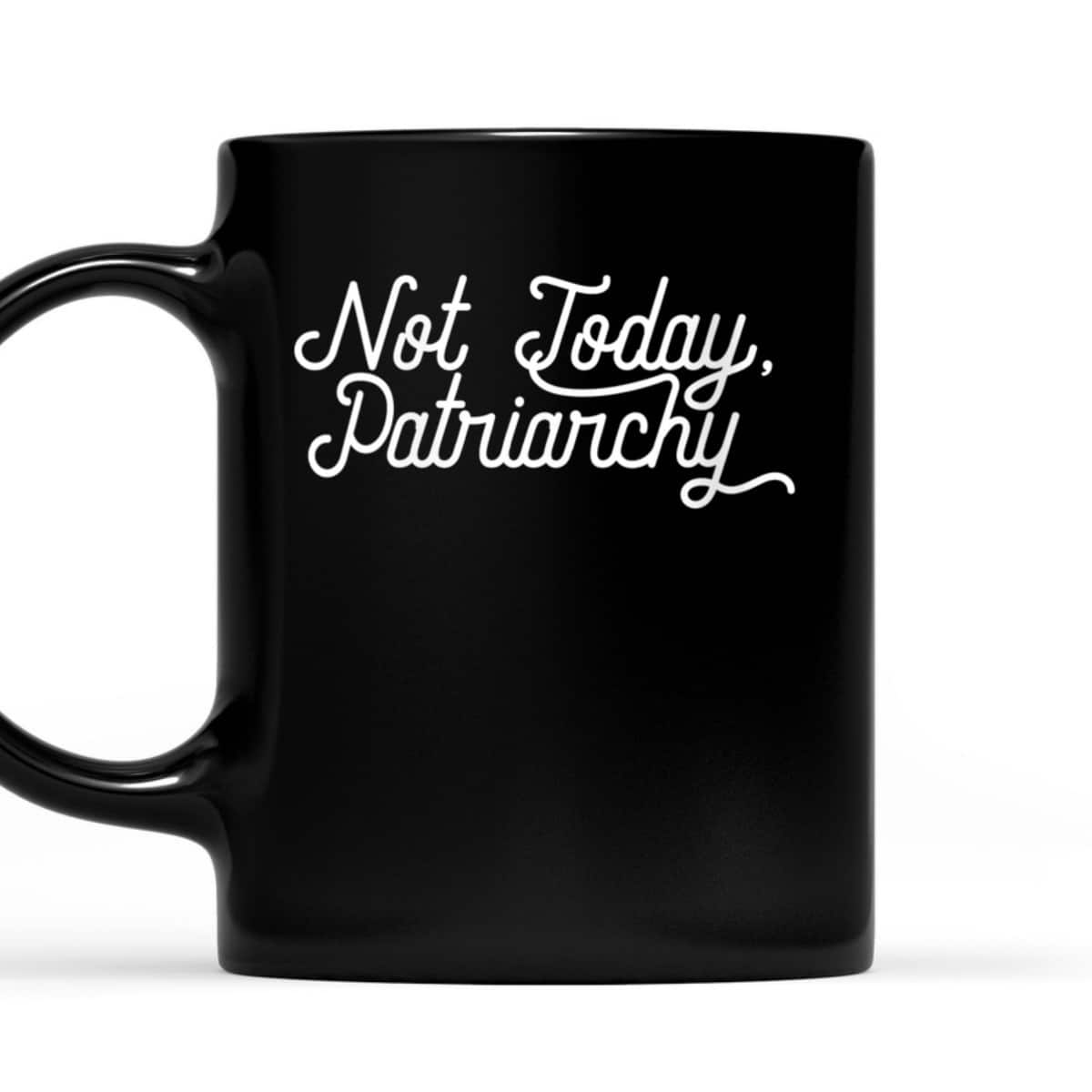 Womens NOT TODAY, PATRIARCHY Funny Satan Meme Feminist T-Shirt