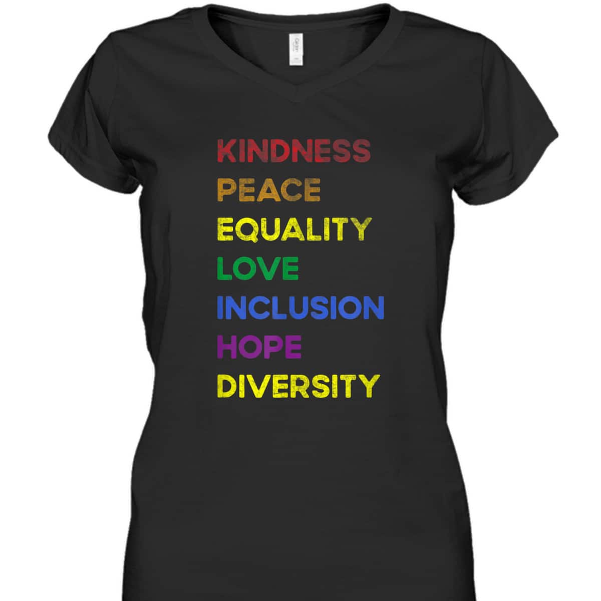 Kindness Equality Love Lgbtq Rainbow Flag Gay Pride Ally T-Shirt