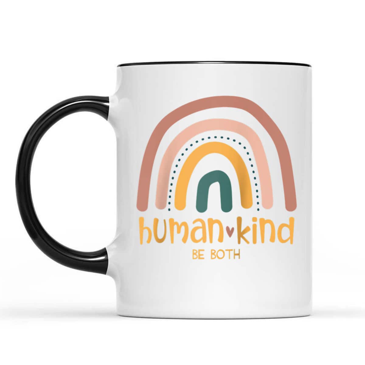 Human Kind Be Both Equality Kindness Humankind Retro Rainbow T-Shirt
