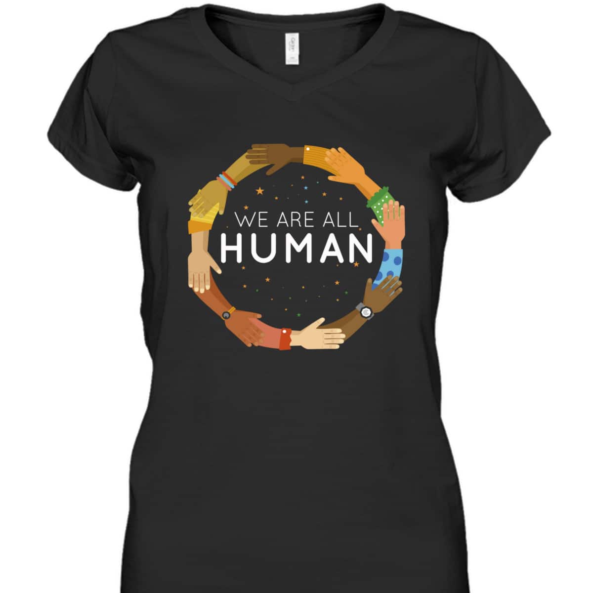 We Are All Human Racial Justice Human Equality Inclusion T-Shirt