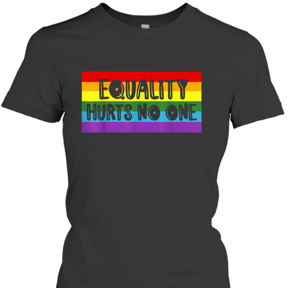 Gay Pride Equality Hurts No One Love Wins T-Shirt