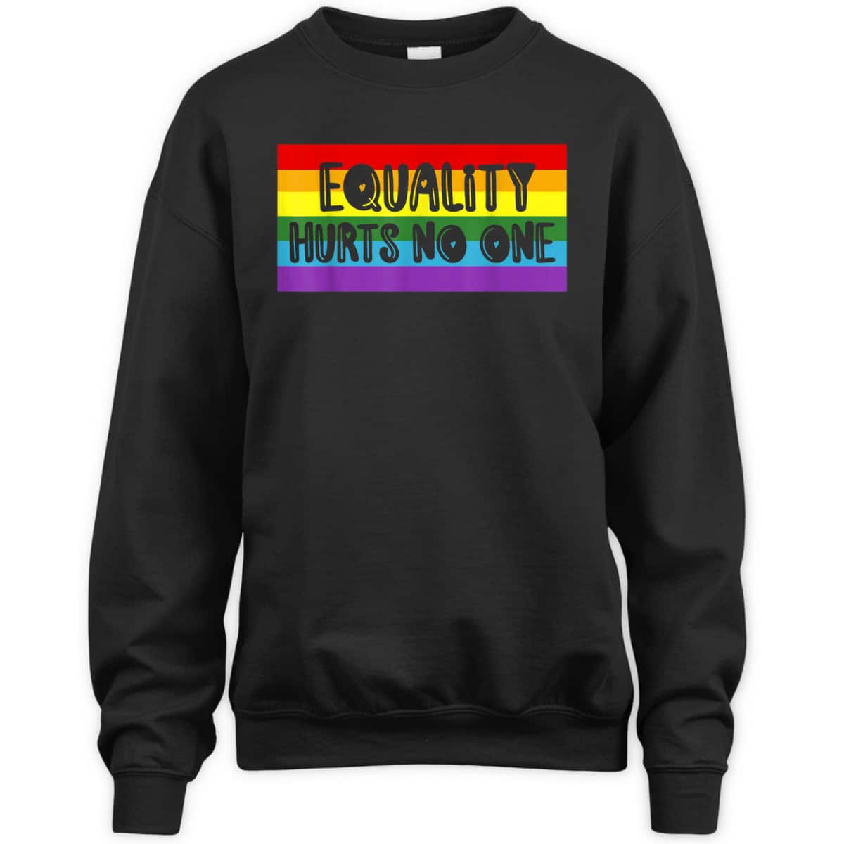 Gay Pride Equality Hurts No One Love Wins T-Shirt