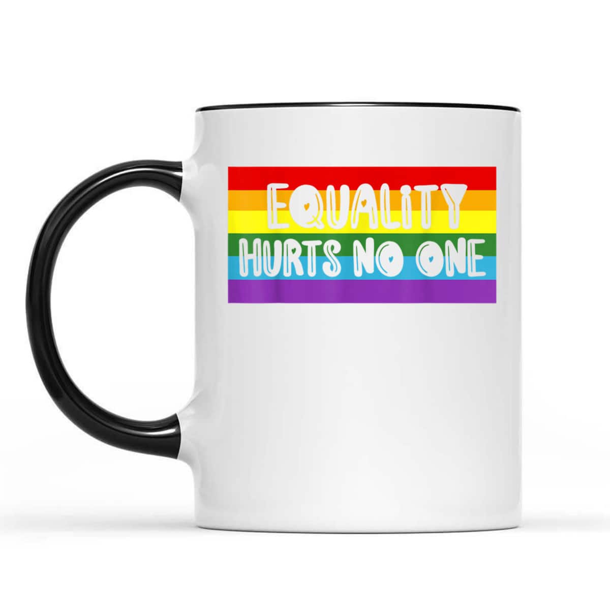Gay Pride Equality Hurts No One Love Wins T-Shirt