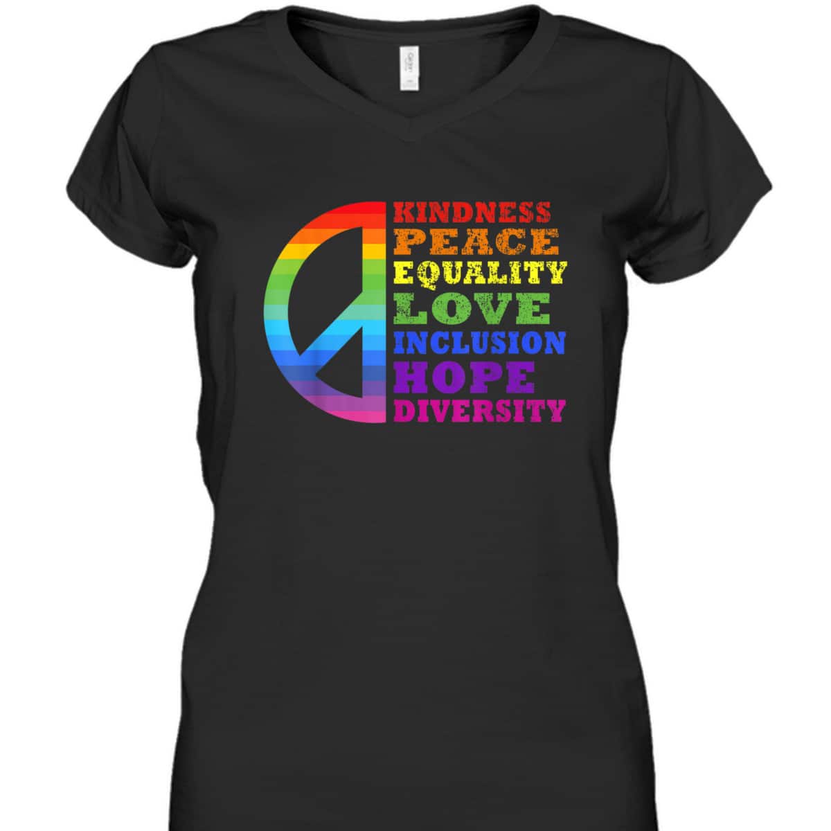 Kindness Peace Equality Love Inclusion Diversity LGBT Pride T-Shirt Kindness Peace Equality Love Inclusion Diversity LGBT Pride T-Shirt