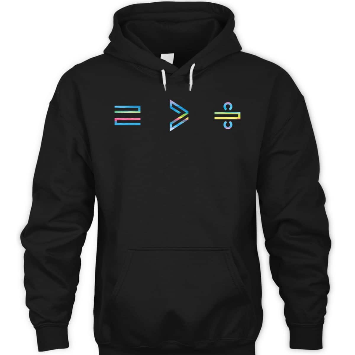 Equality Is Greater Than Division Math Symbol Social Justice T-Shirt
