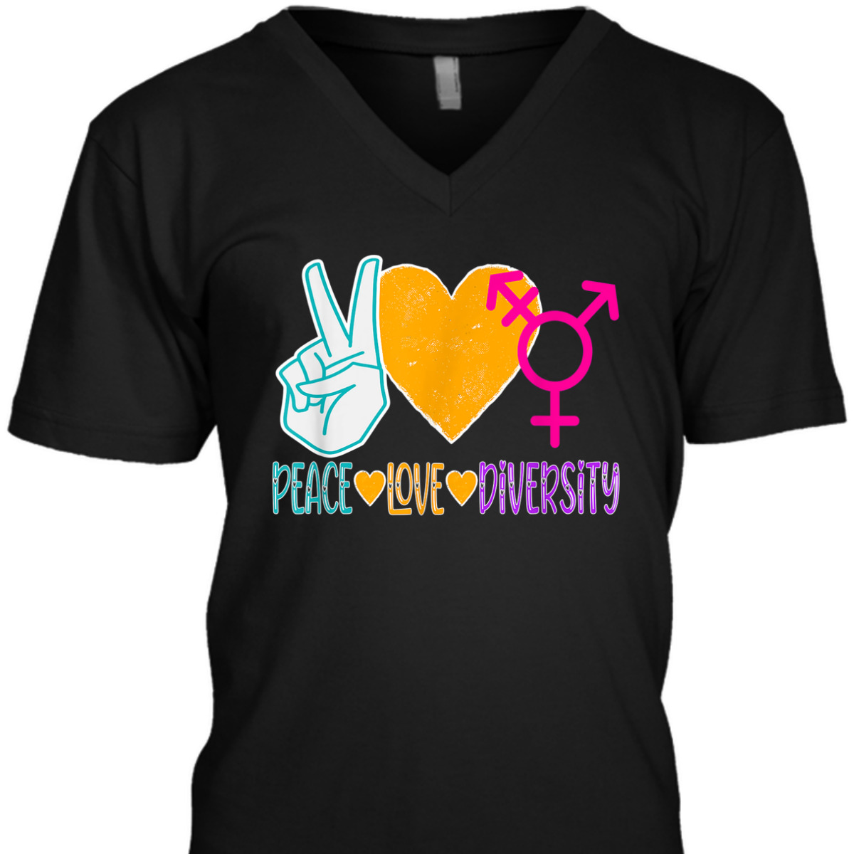 Peace Love Diversity To Celebrate Equality & Inclusion T-Shirt
